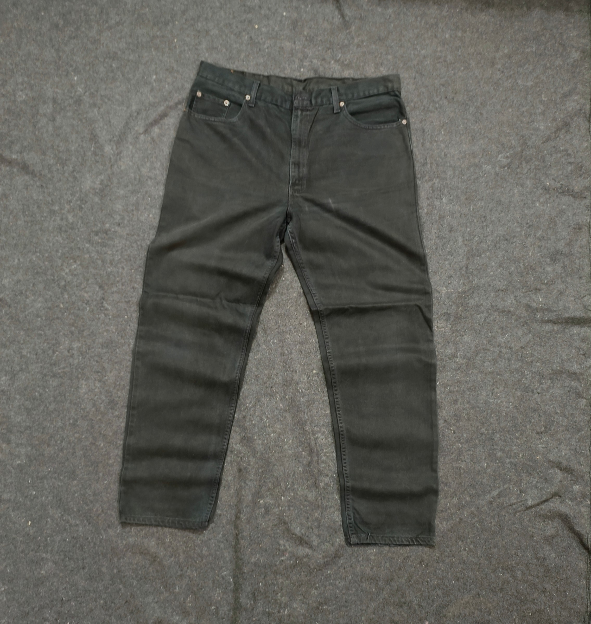 Levi's 504 Straight Denim | Washed Black — pre-loved Bottoms on Slayyitt