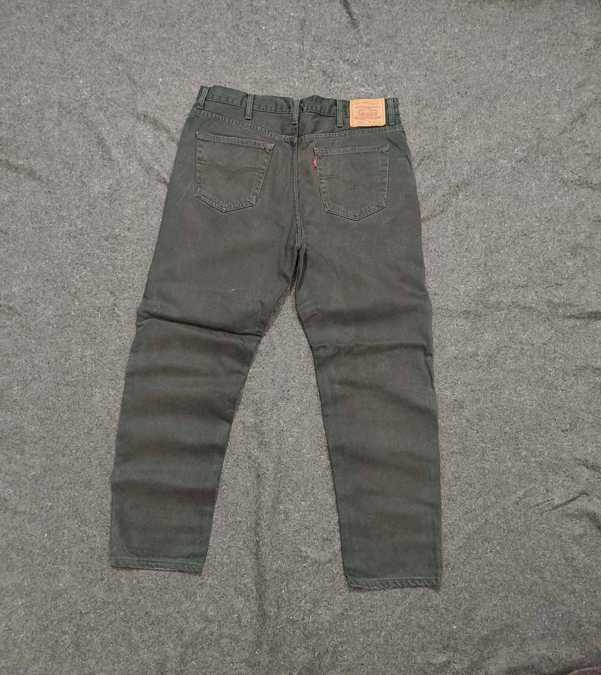 Levi's 504 Straight Denim | Washed Black — pre-loved Bottoms on Slayyitt