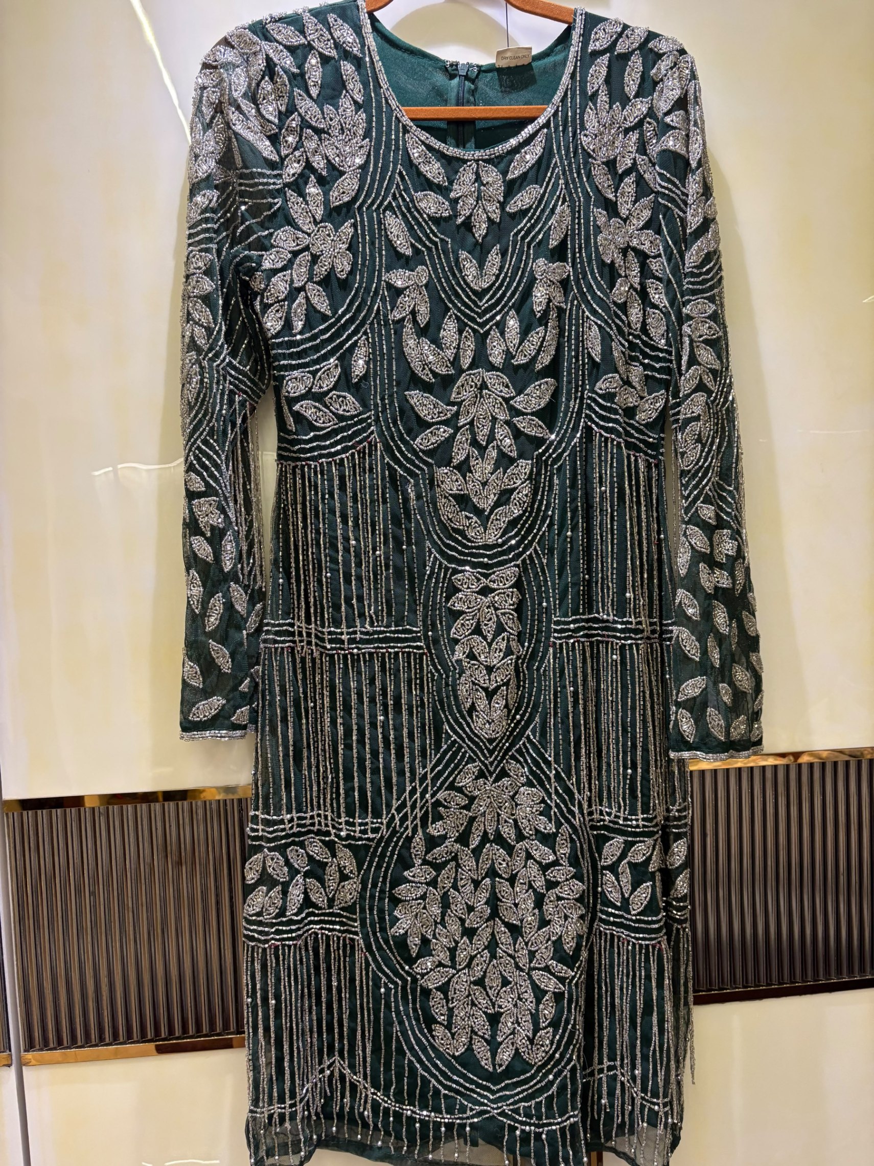 Dubai outfit for brother / sister wedding bottle green colour — pre-loved Dresses & One-Pieces on Slayyitt