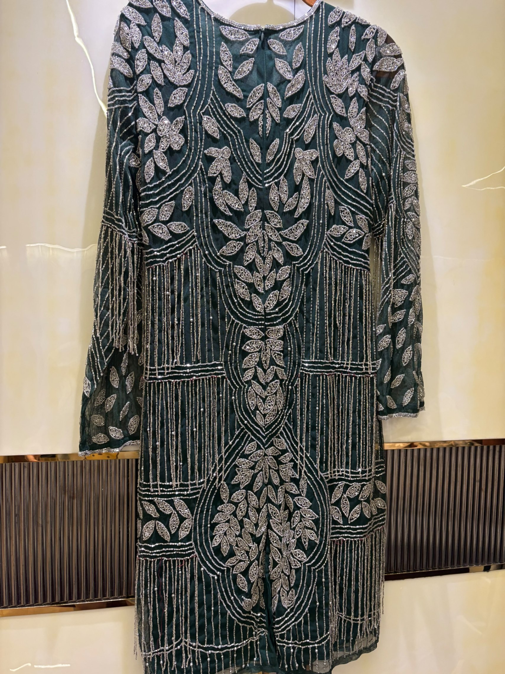 Dubai outfit for brother / sister wedding bottle green colour — pre-loved Dresses & One-Pieces on Slayyitt