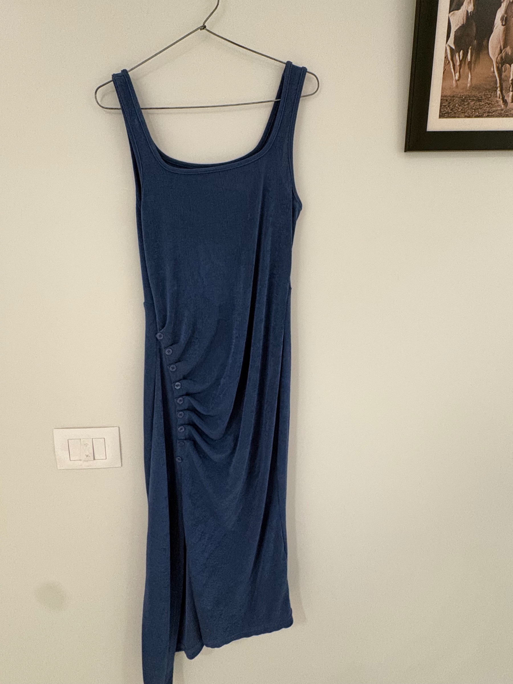 CIDER Navy Blue Ruched Maxi Dress 💙 — pre-loved Dresses & One-Pieces on Slayyitt