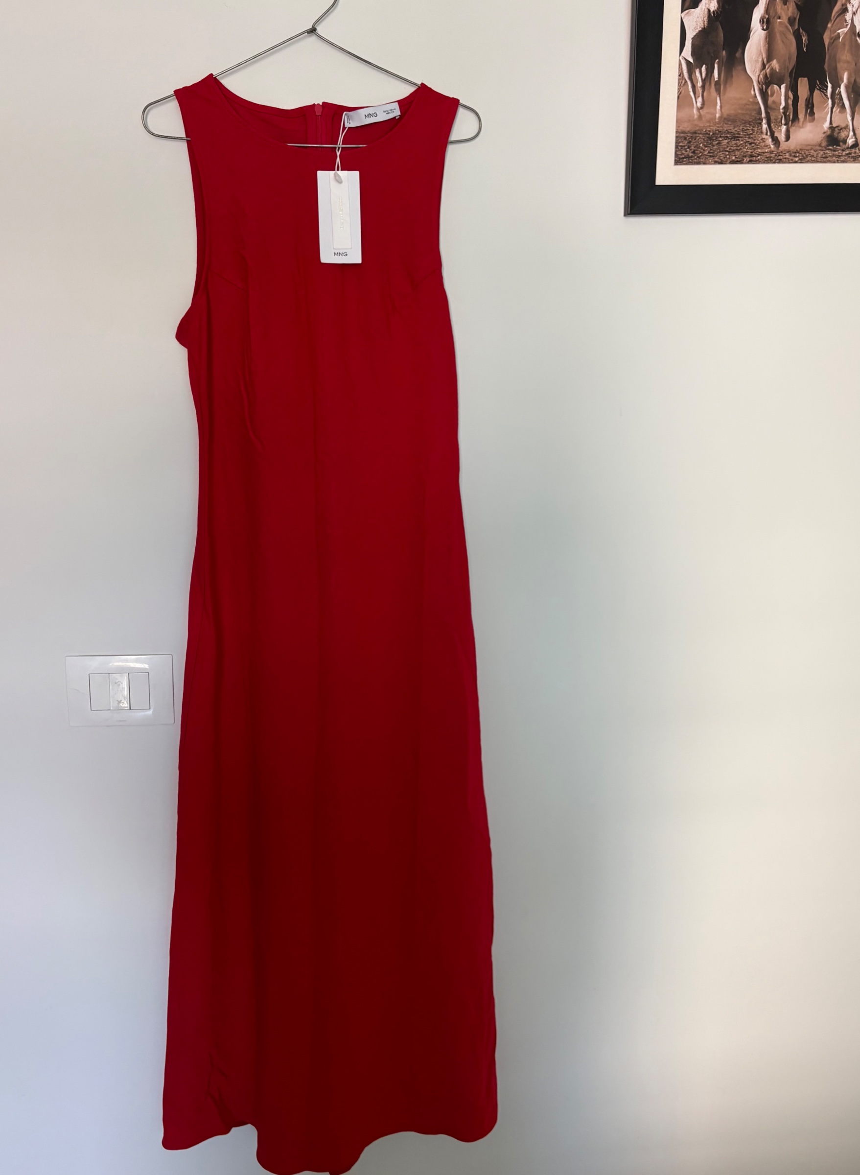 MANGO/MNG Red Sleeveless Maxi Dress | Brand New With Tags — pre-loved Dresses & One-Pieces on Slayyitt