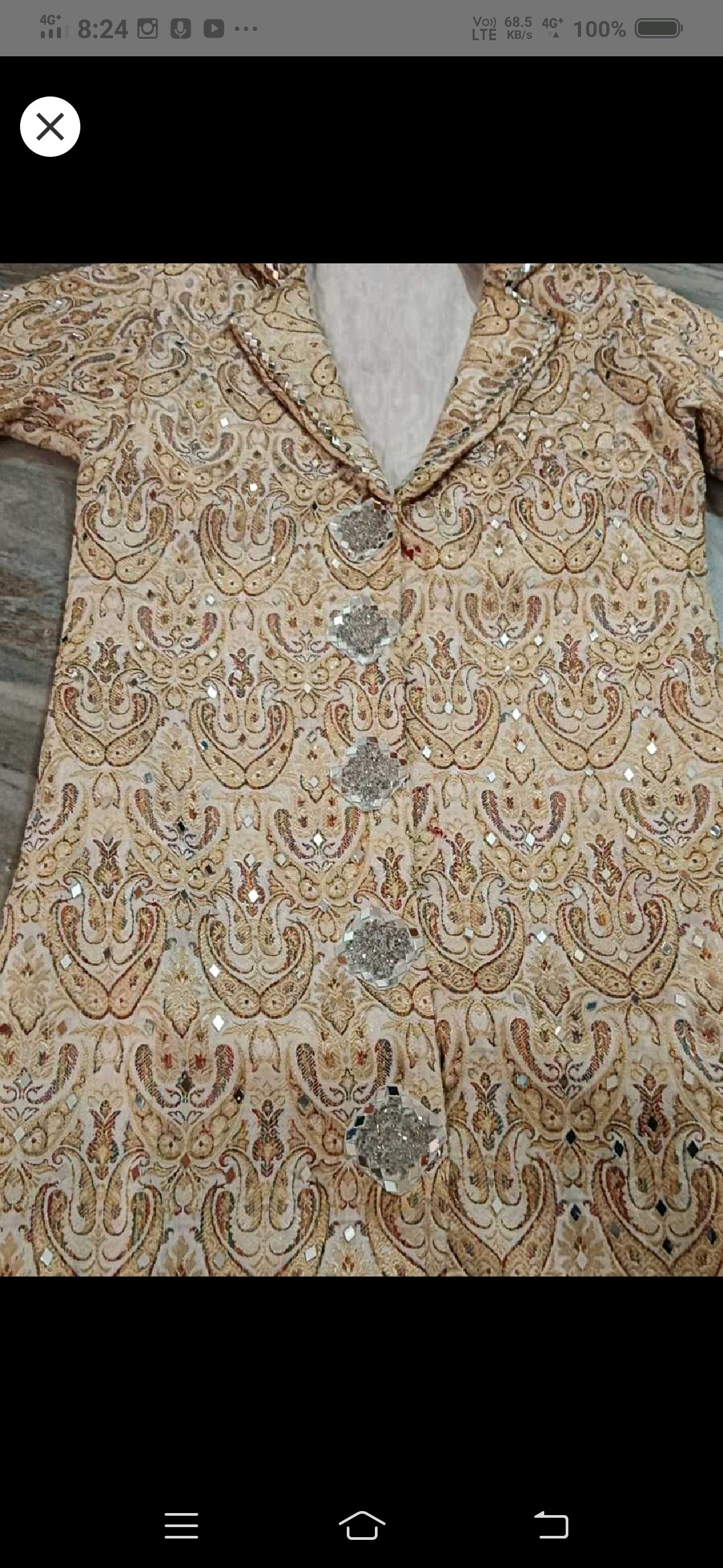 Multicolor banarsi blazer — pre-loved Ethnic Wear on Slayyitt