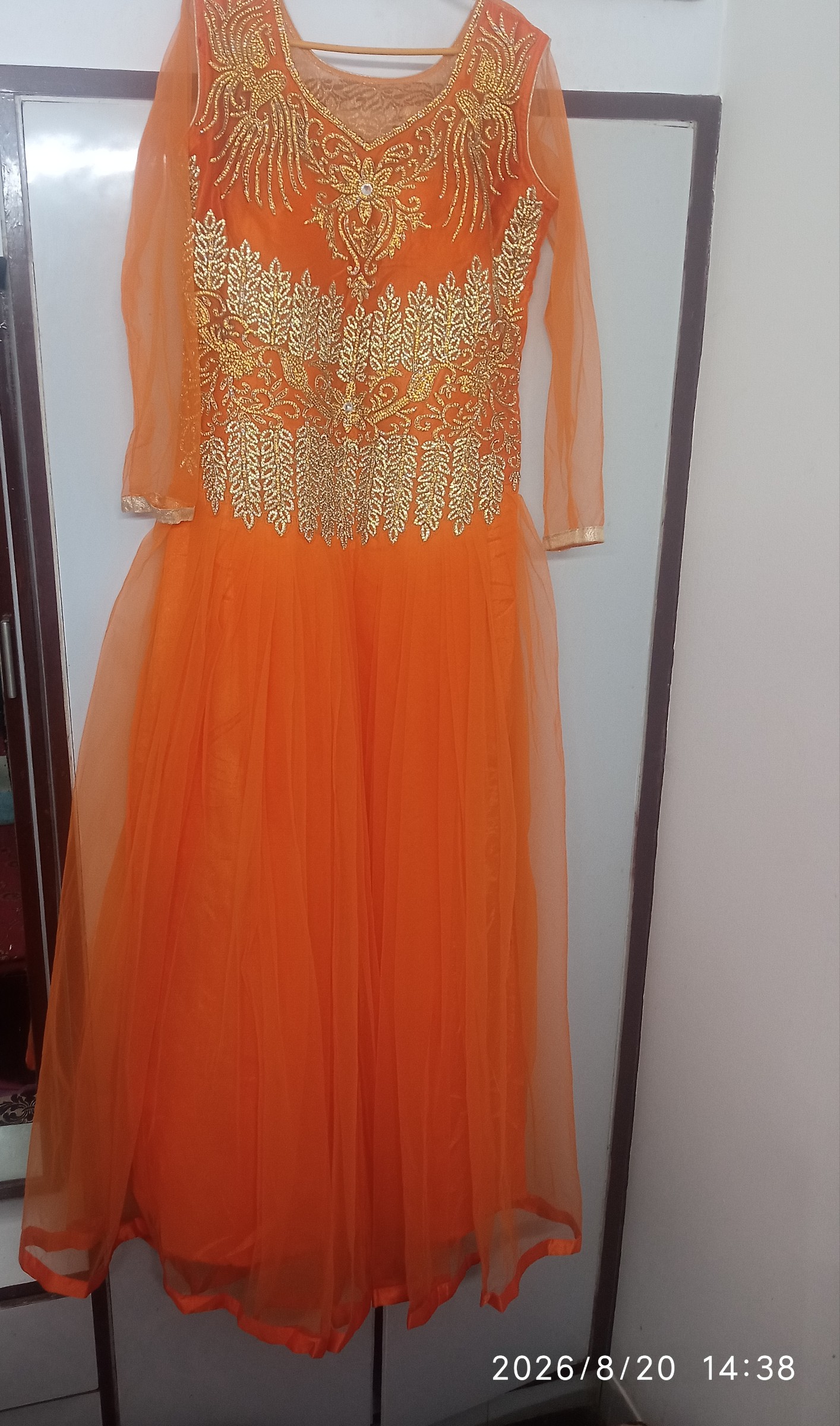 Elegant Party Wear long Gown — pre-loved Indian Festival & Wedding Wear on Slayyitt