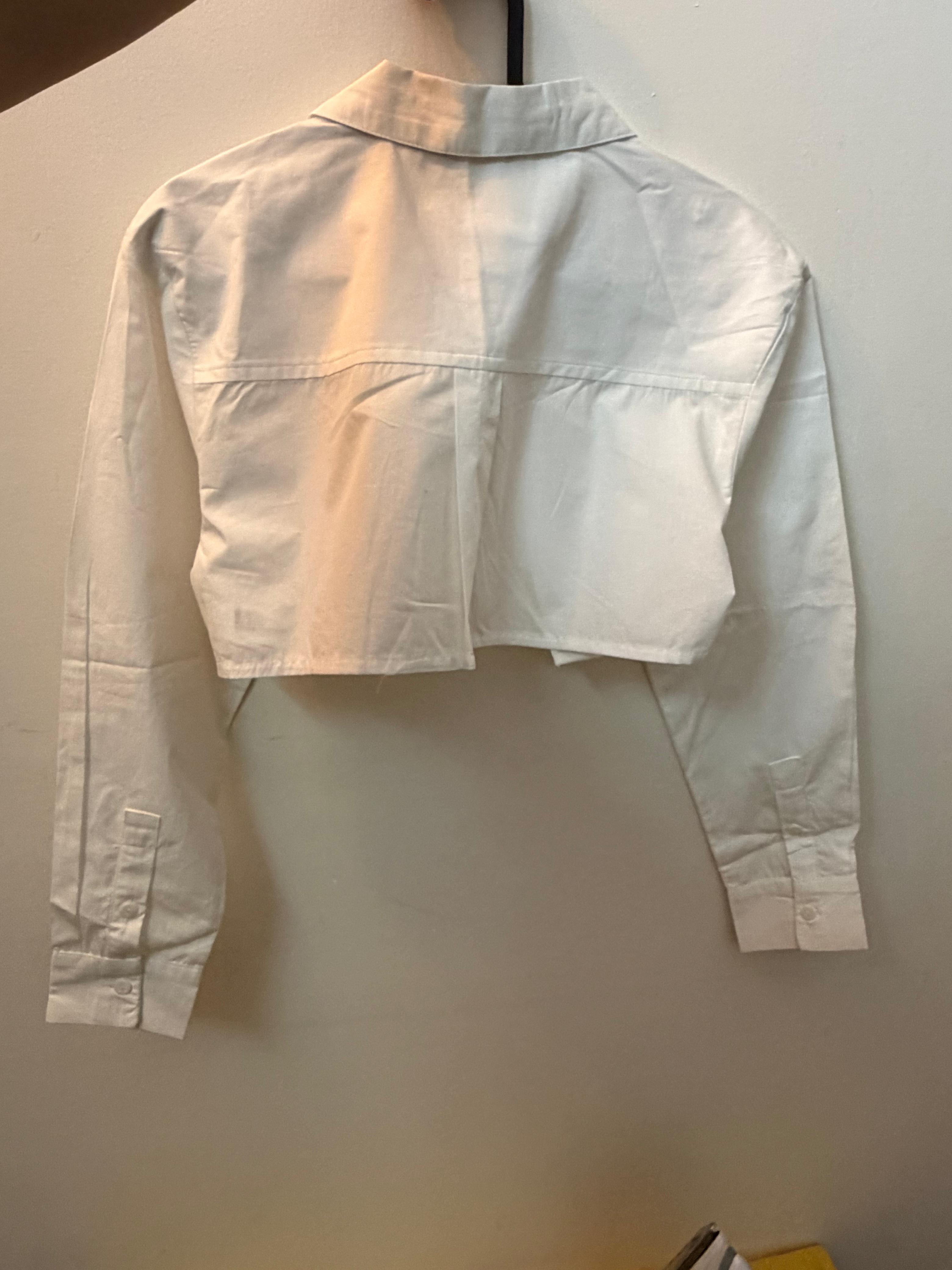 Cotton White Shirt Overthrow — pre-loved Tops on Slayyitt