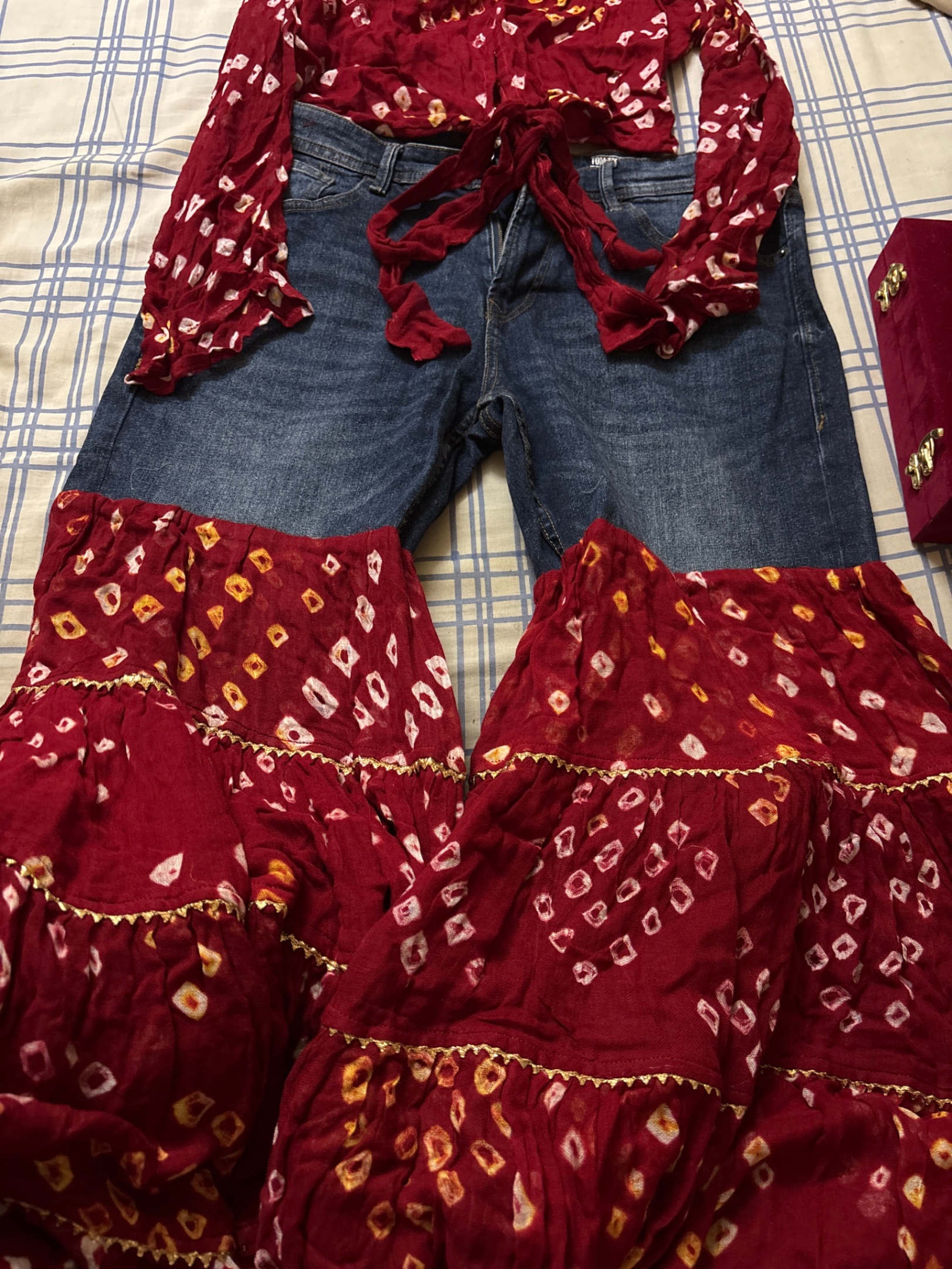 Denim in Jaipuriya Look — pre-loved Ethnic Wear on Slayyitt