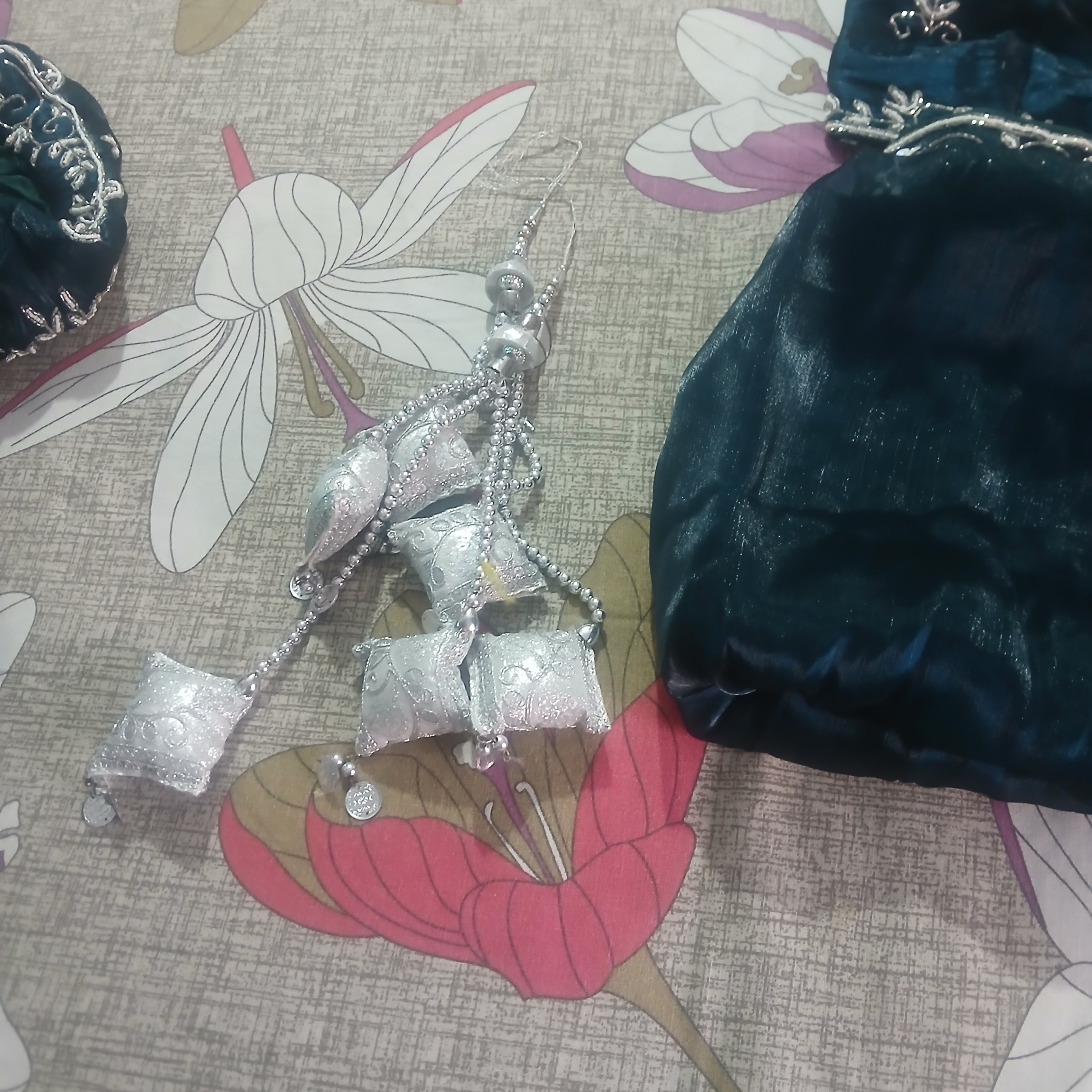 Teal blue embroidered lehanga — pre-loved Ethnic Wear on Slayyitt