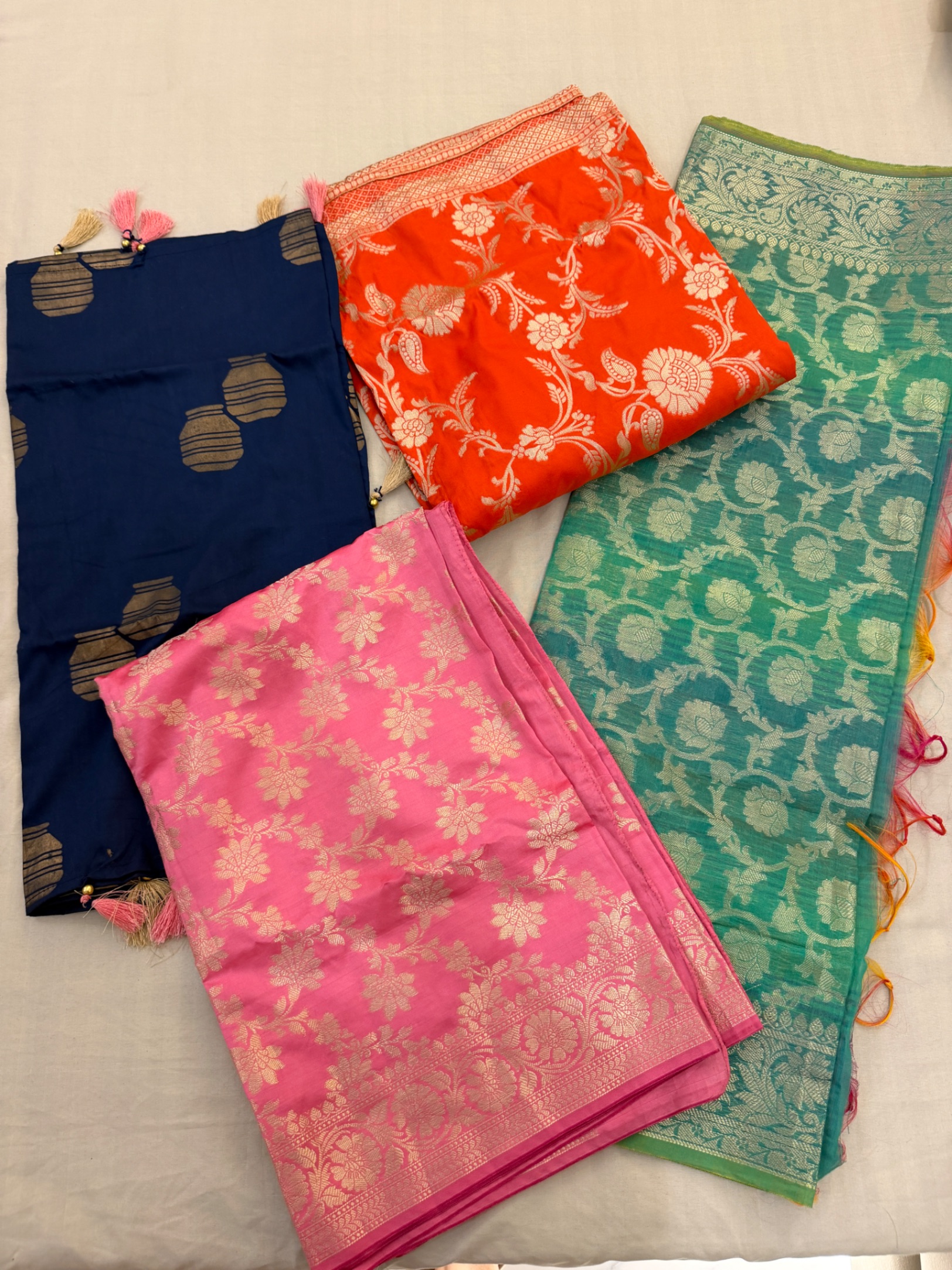 Combo of 4 brocade dupatta — pre-loved Ethnic Wear on Slayyitt