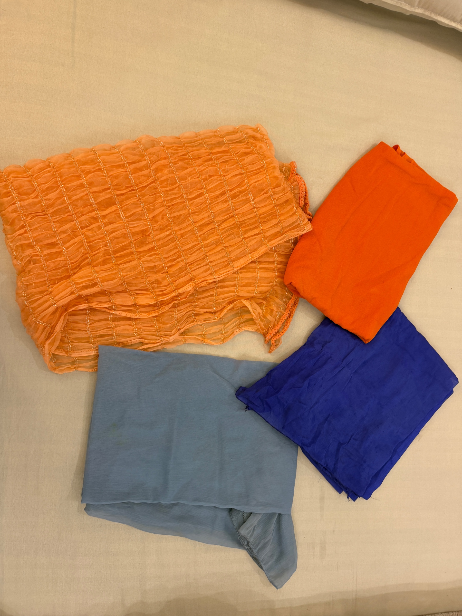 Combo of 4 net dupatta’s — pre-loved Ethnic Wear on Slayyitt