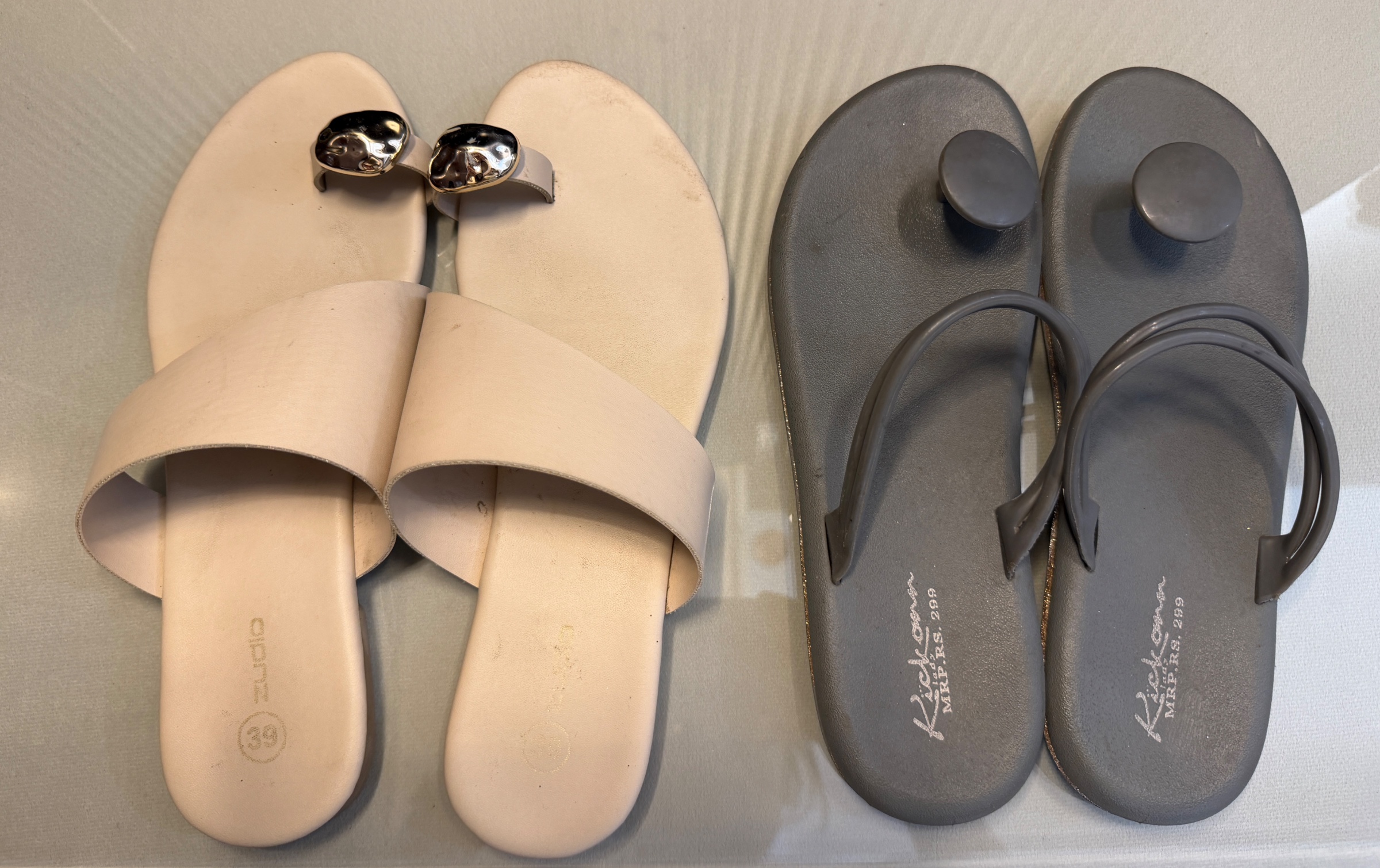 Combo of 2 sliders — pre-loved Footwear on Slayyitt