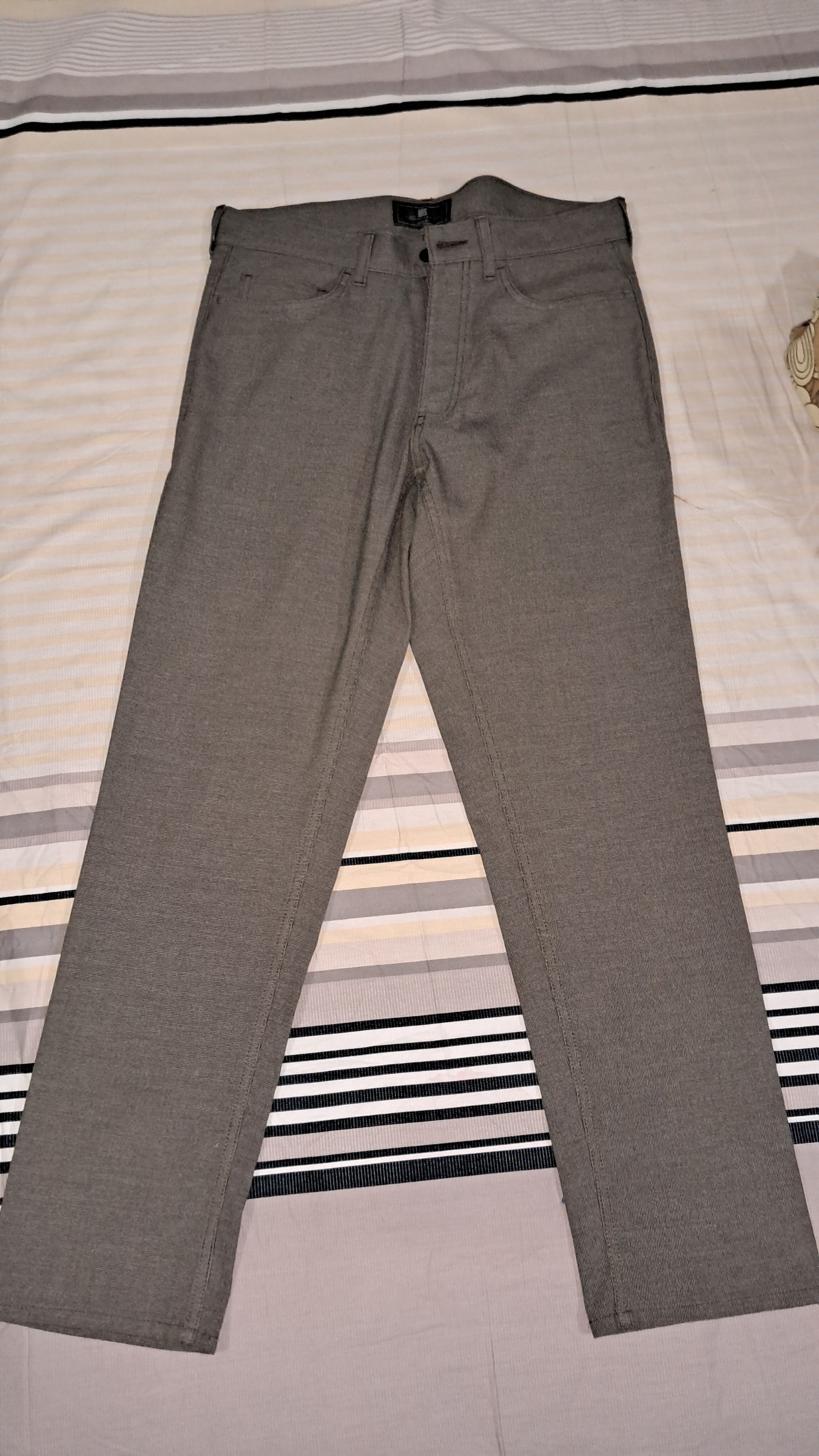 Marks and Spencer Brown micro checks trouser — pre-loved Bottoms on Slayyitt