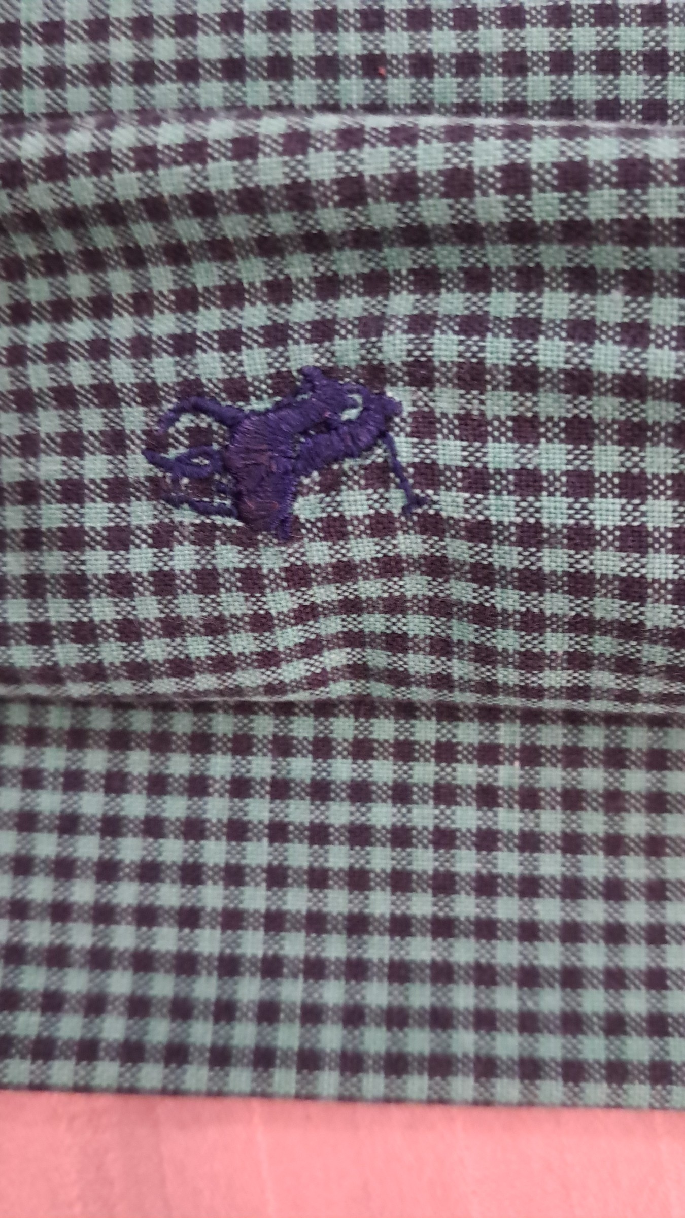 Polo Ralph lauren green checked shirt — pre-loved Tops on Slayyitt