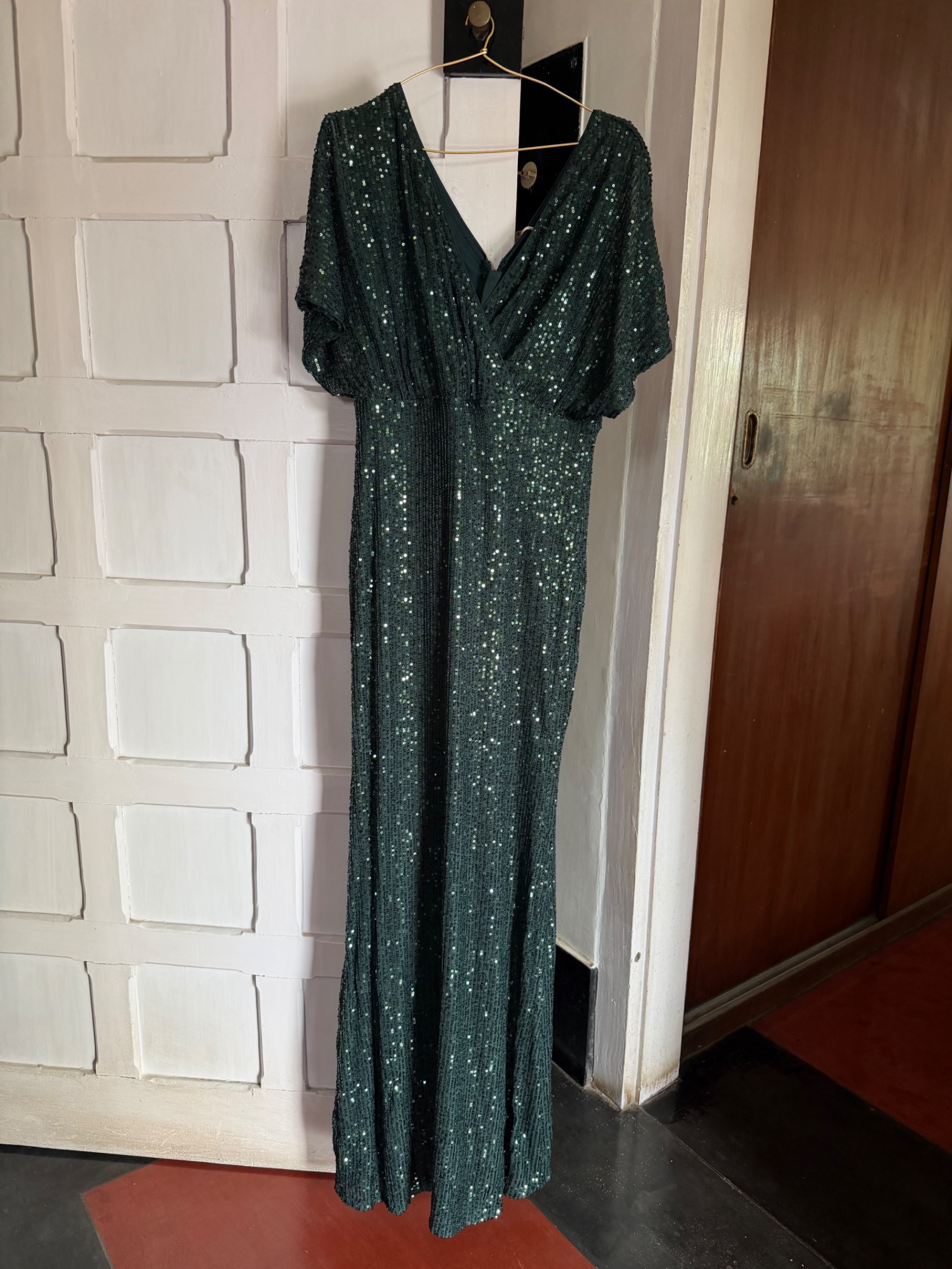 Embellished Green Full length Dress — pre-loved Dresses & One-Pieces on Slayyitt