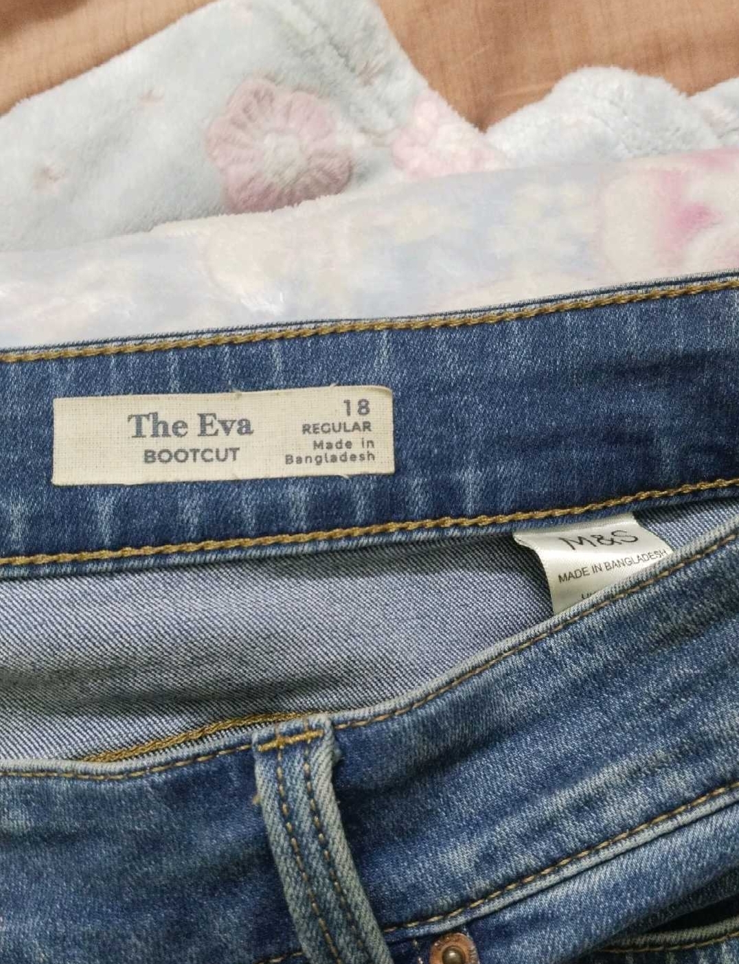 Bootcut jeans. Versatile, pretty and stylish. Size 18 as per M&S — pre-loved Bottoms on Slayyitt