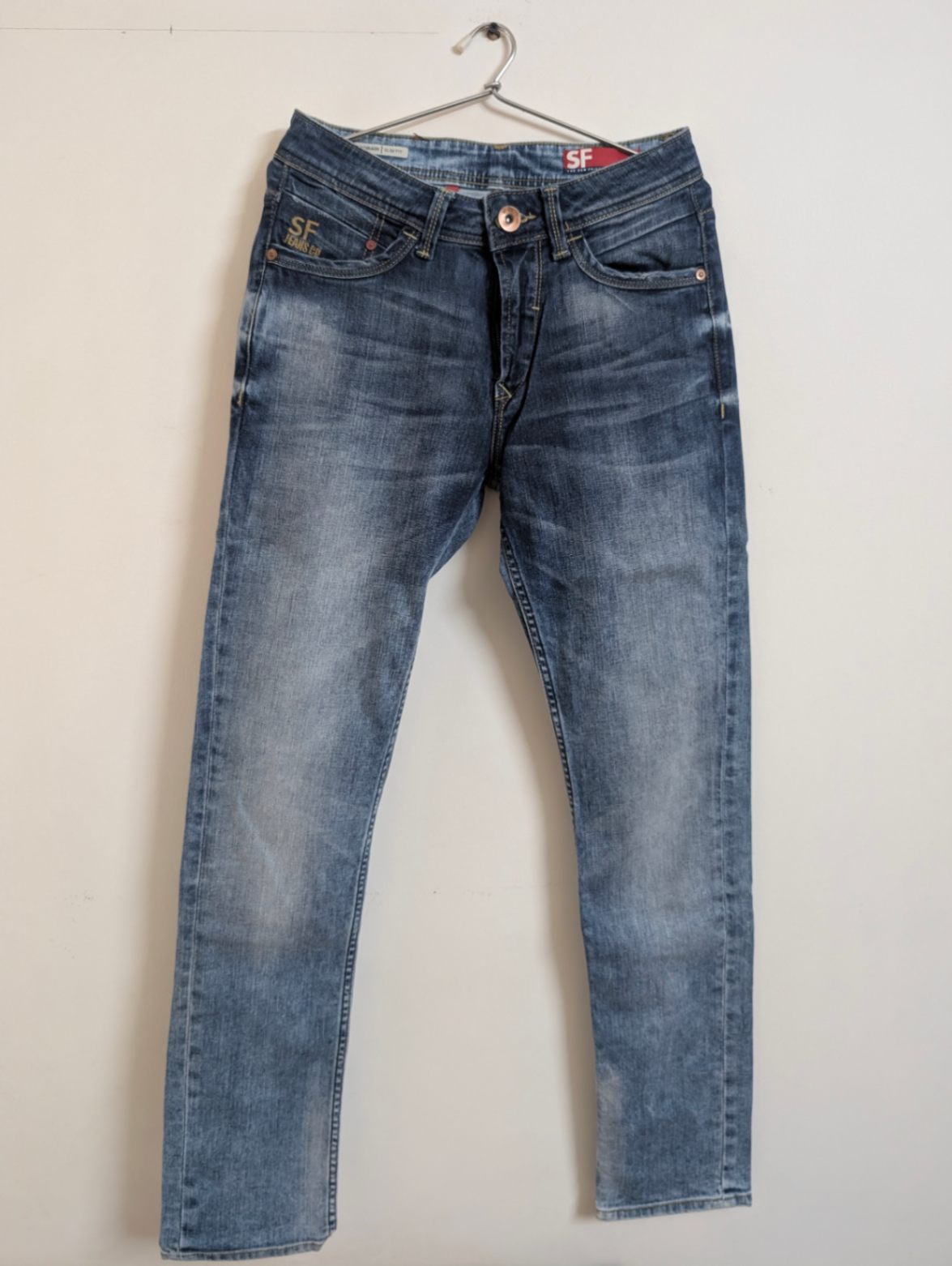 Blue denim — pre-loved Bottoms on Slayyitt