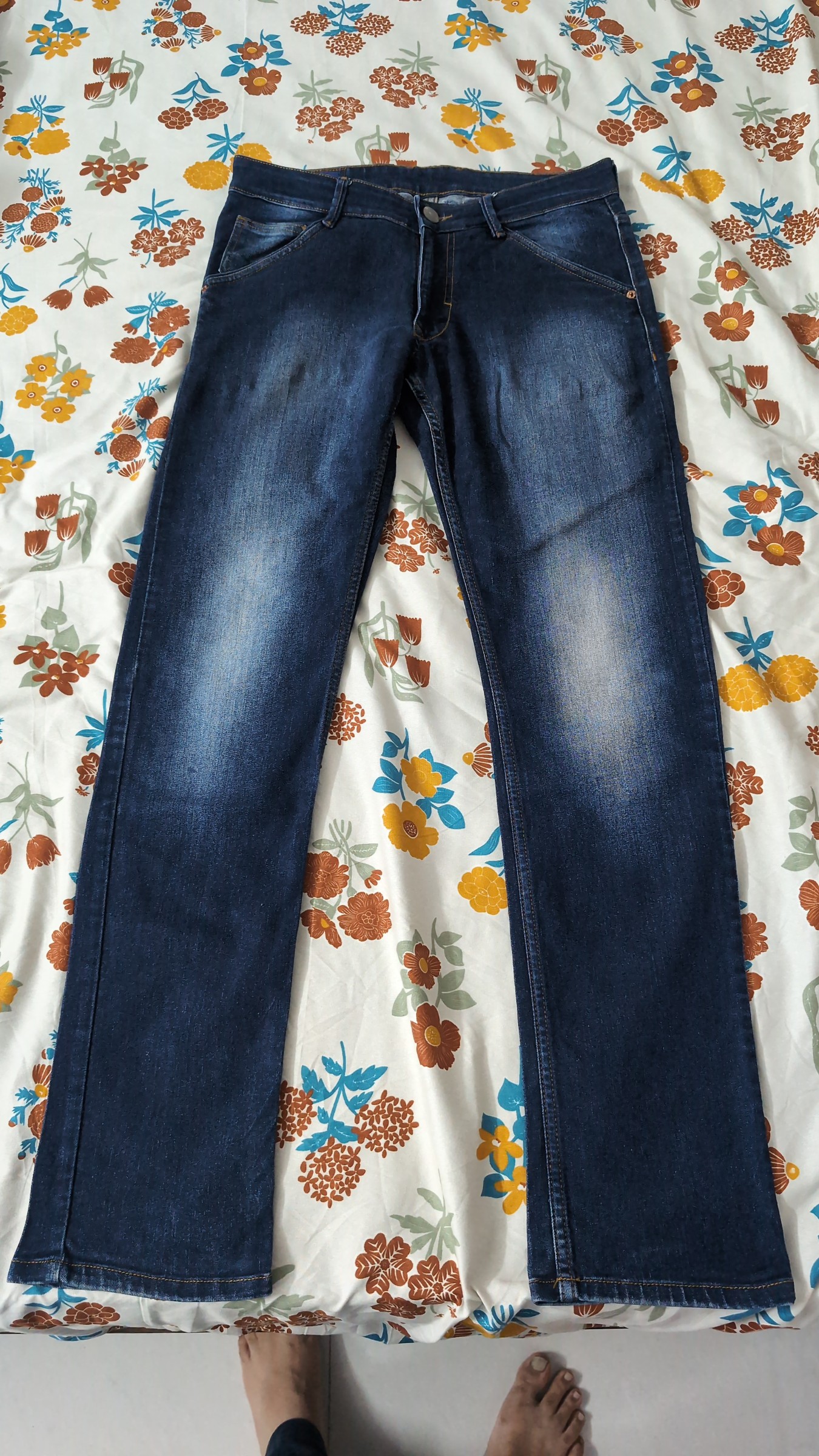 Blue Numero Uno Jeans — pre-loved Bottoms on Slayyitt