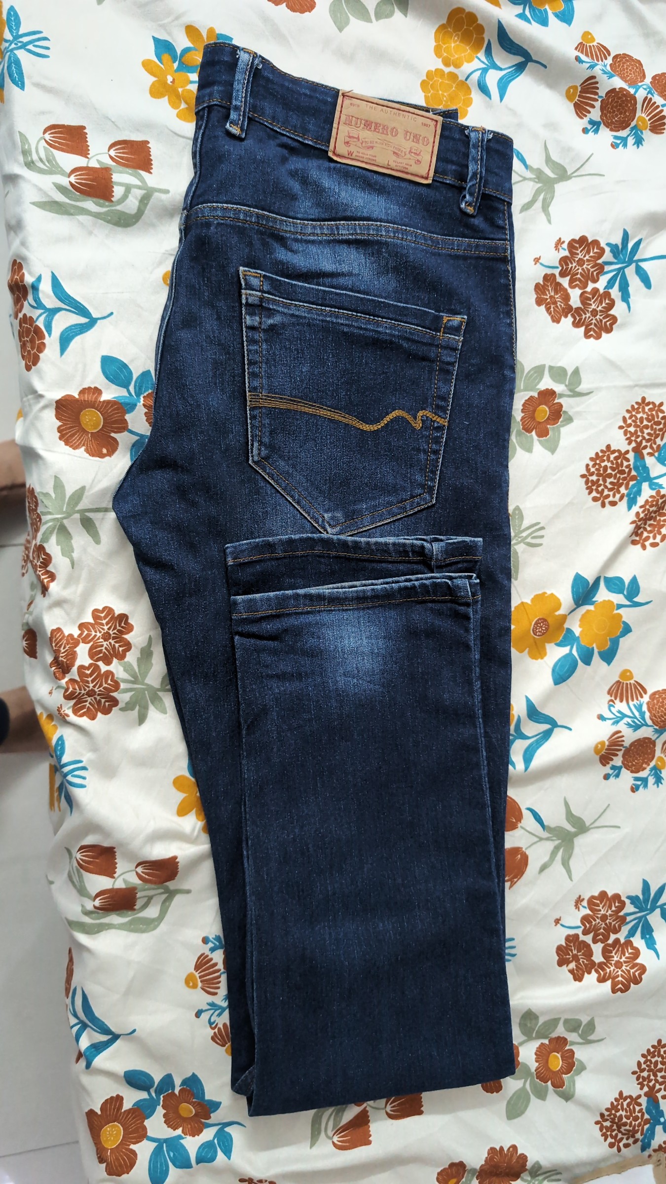 Blue Numero Uno Jeans — pre-loved Bottoms on Slayyitt