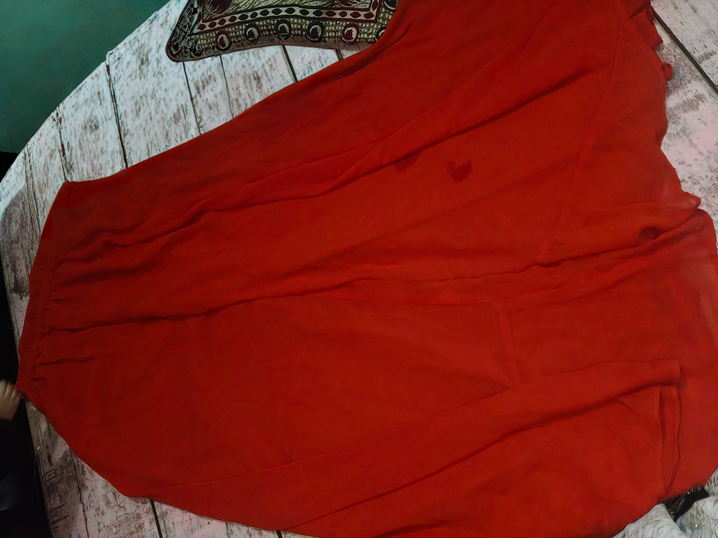 Stunning flared plazo embroidery kurti sei with dupatta — pre-loved Indian Festival & Wedding Wear on Slayyitt