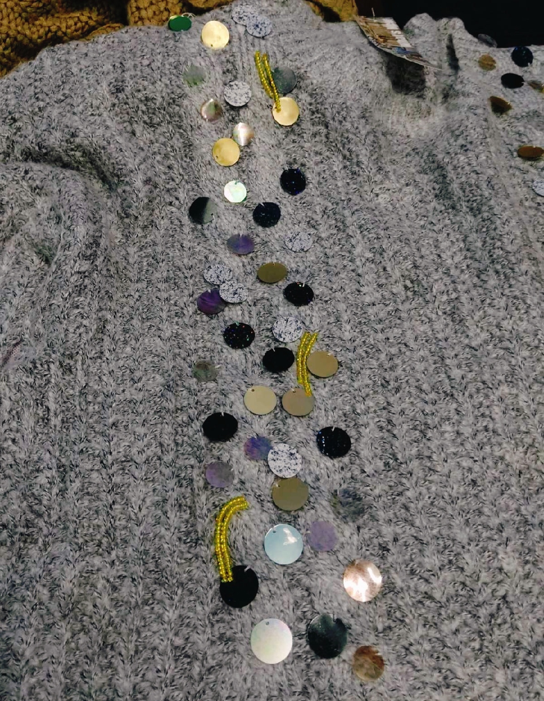Stunning sequins embellished winter top/ cardigan — pre-loved Seasonal Categories on Slayyitt