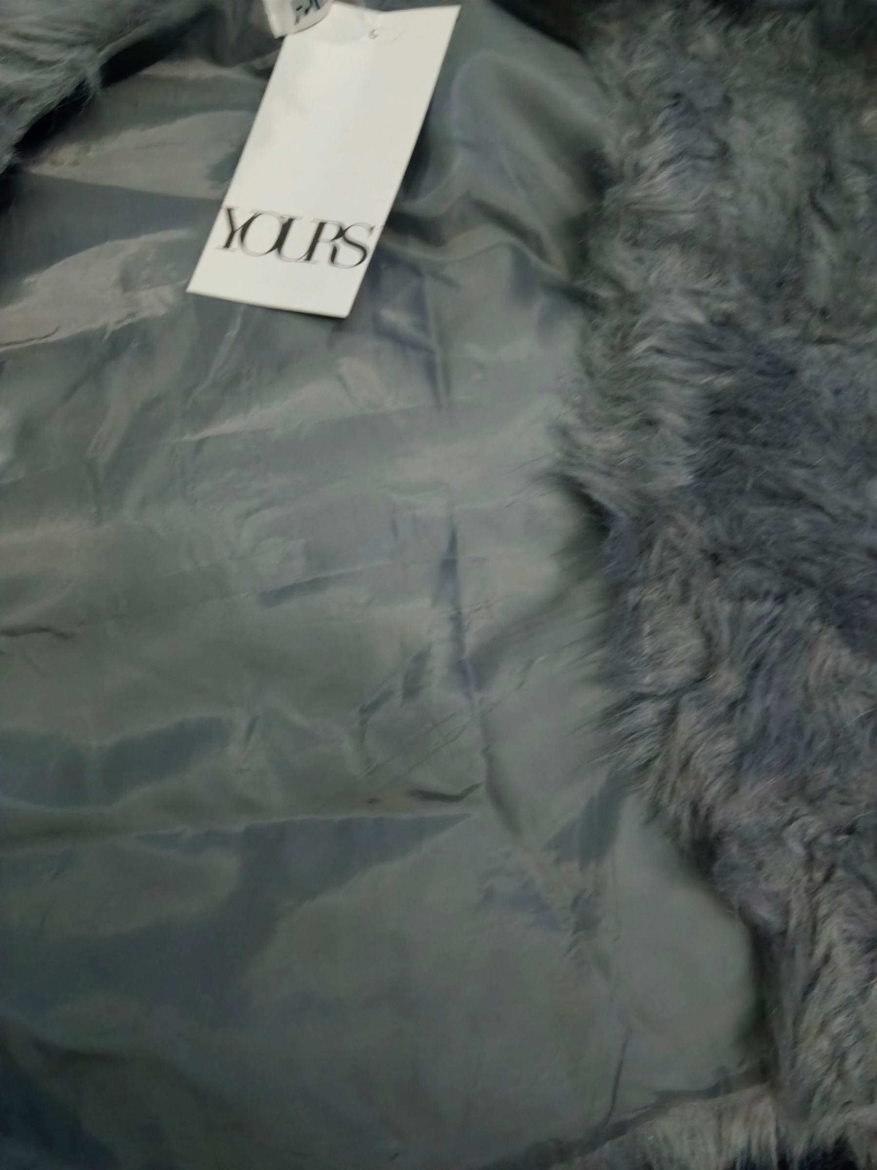 Cozy Grey Fluffy Fur Winter Outerwear — pre-loved Seasonal Categories on Slayyitt