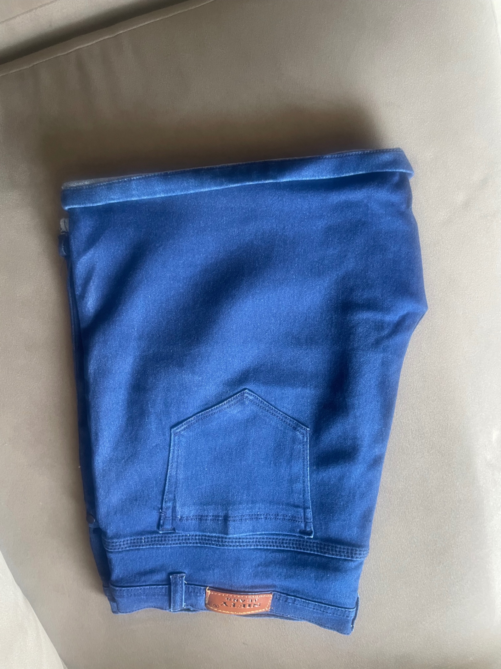 Women Denim Short(Blue) -Size 38 — pre-loved Bottoms on Slayyitt