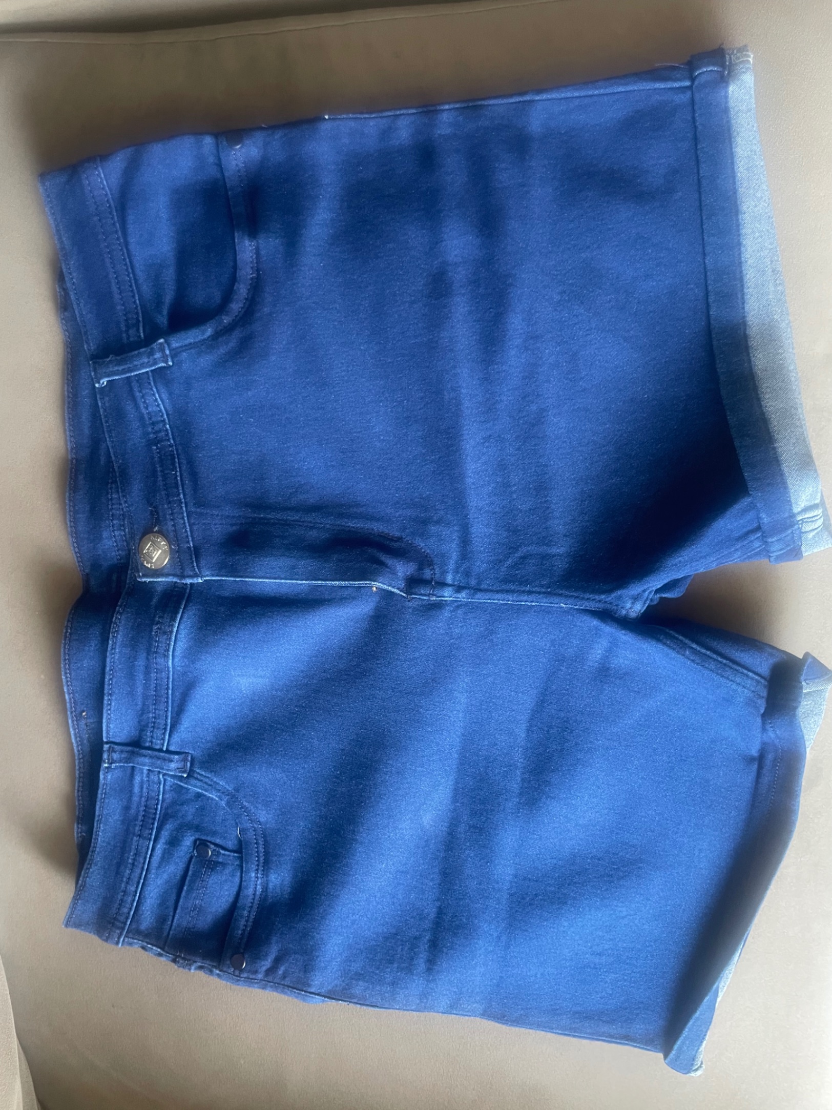 Women Denim Short(Blue) -Size 38 — pre-loved Bottoms on Slayyitt