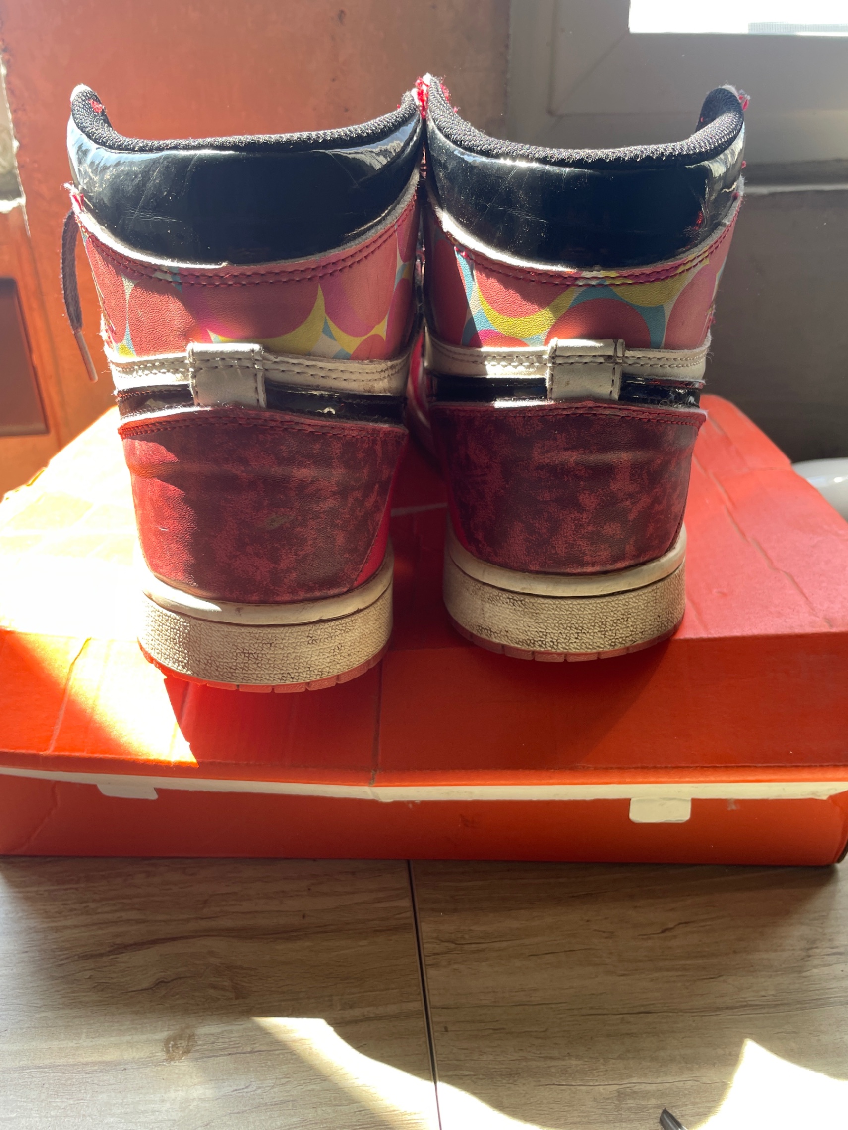 Nike Jordan 1 spider man across the spider verse — pre-loved Footwear on Slayyitt