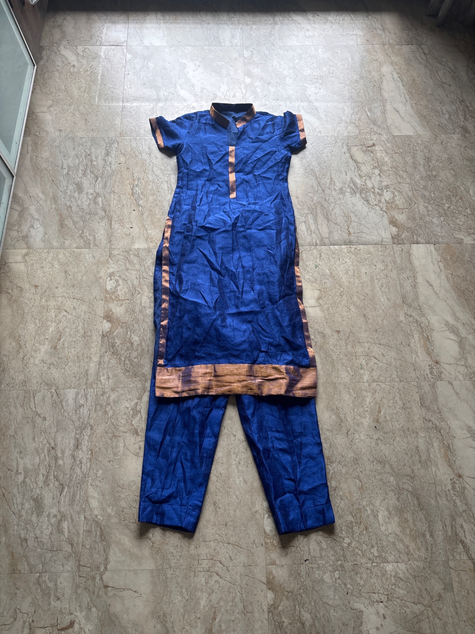 Kurti set created from a saree — pre-loved Ethnic Wear on Slayyitt