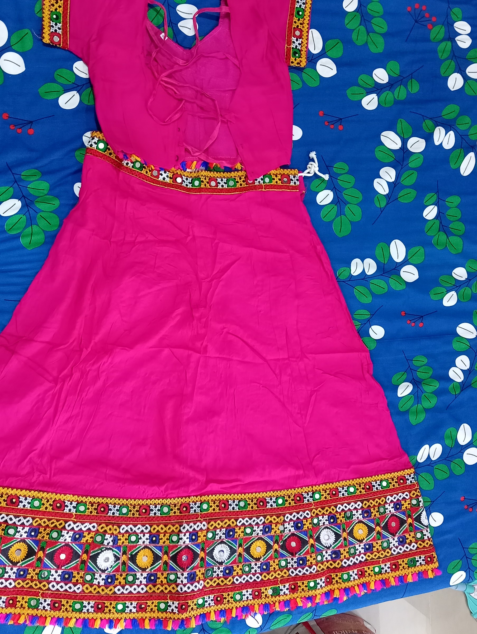 Pink Chaniya choki — pre-loved Indian Festival & Wedding Wear on Slayyitt