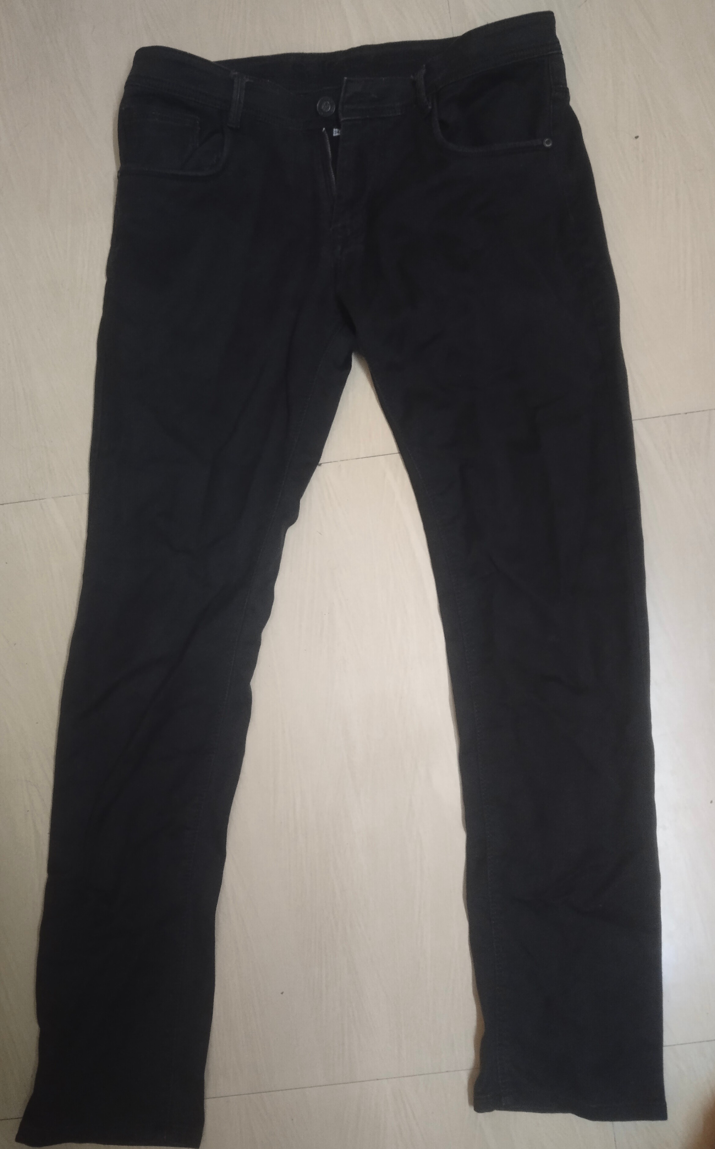 Original Black Slim Fit Denim Jeans Size 34 Premium — pre-loved Bottoms on Slayyitt