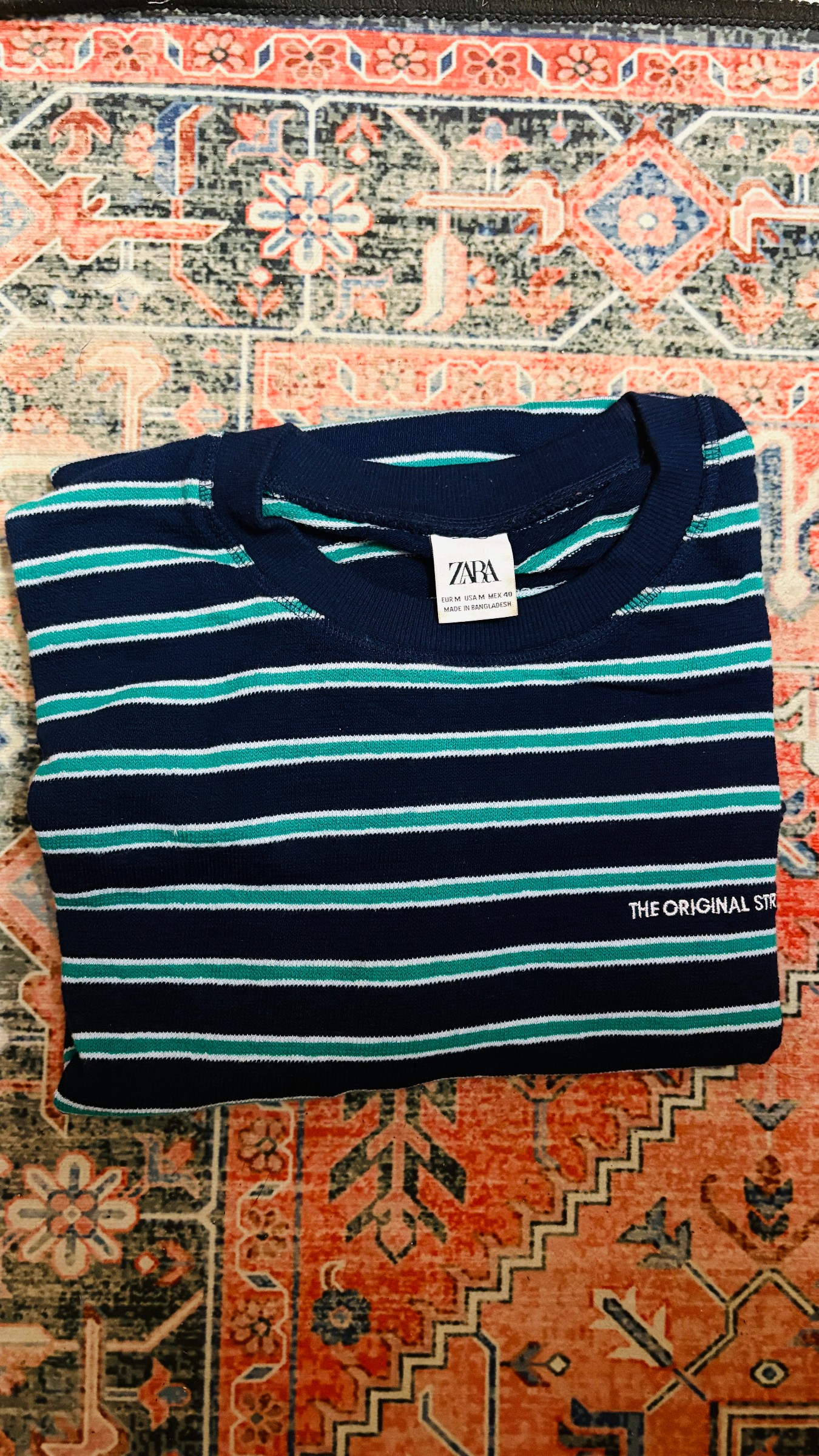 Zara Relaxed stripe Tshirt — pre-loved Tops on Slayyitt