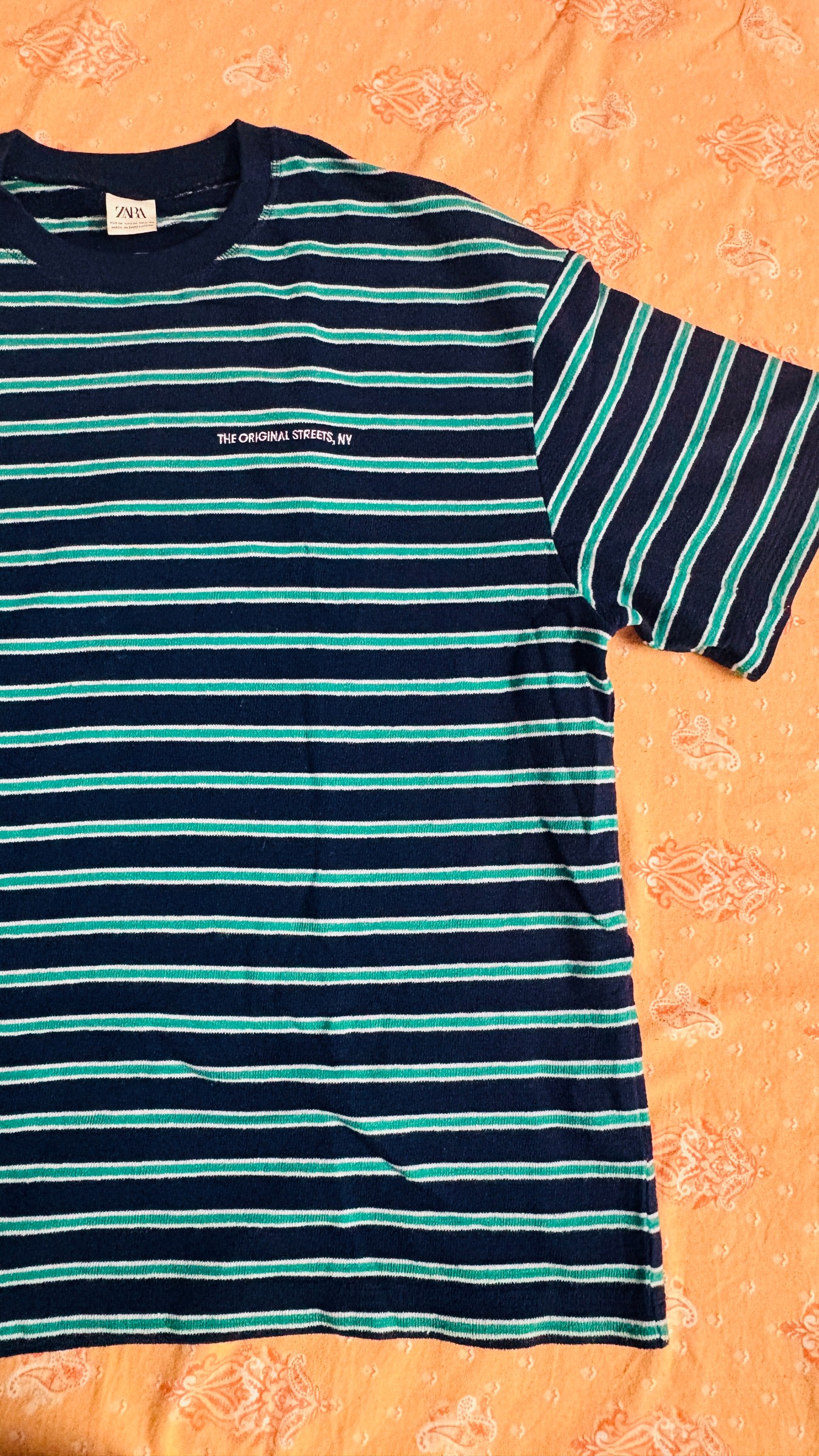 Zara Relaxed stripe Tshirt — pre-loved Tops on Slayyitt