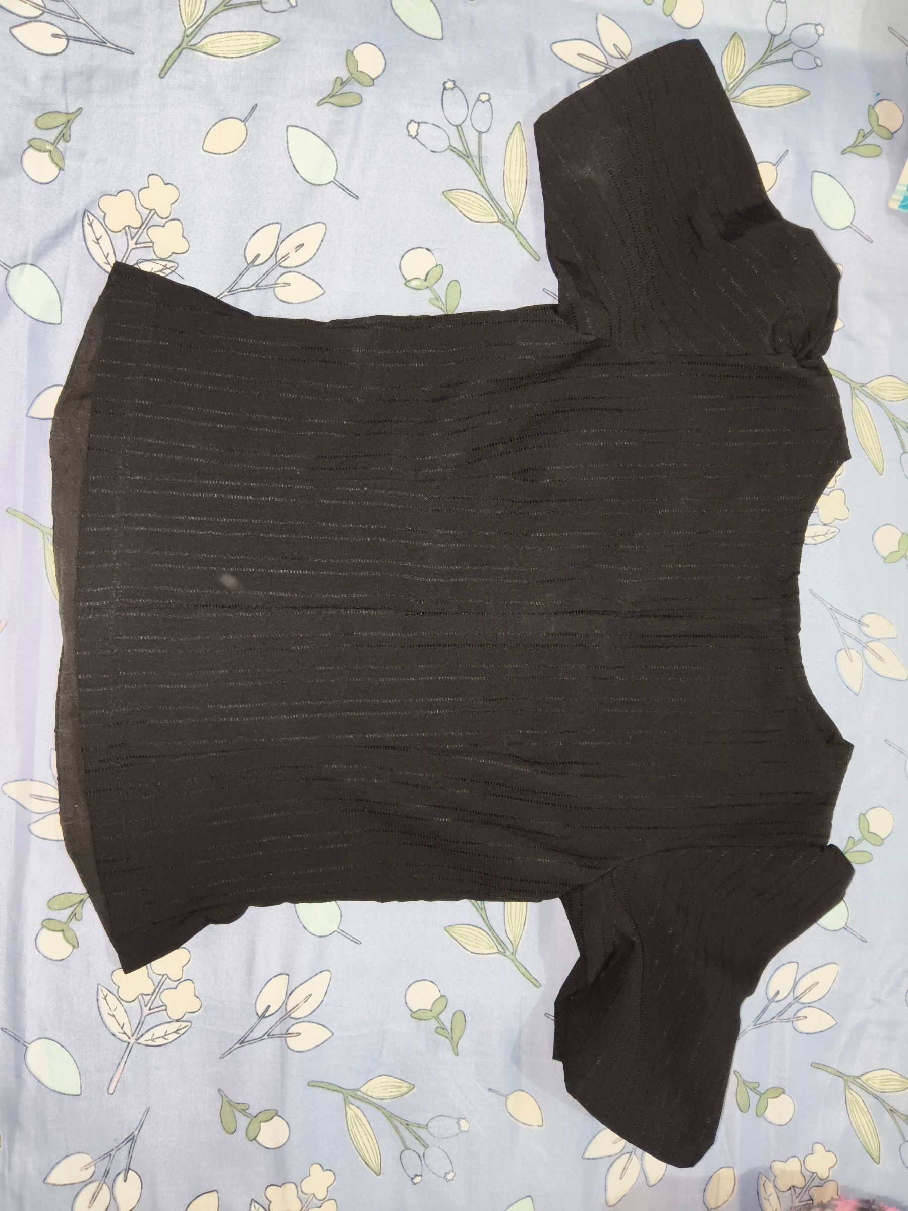 Black Handmade Stitch top — pre-loved Vintage & Thrift on Slayyitt