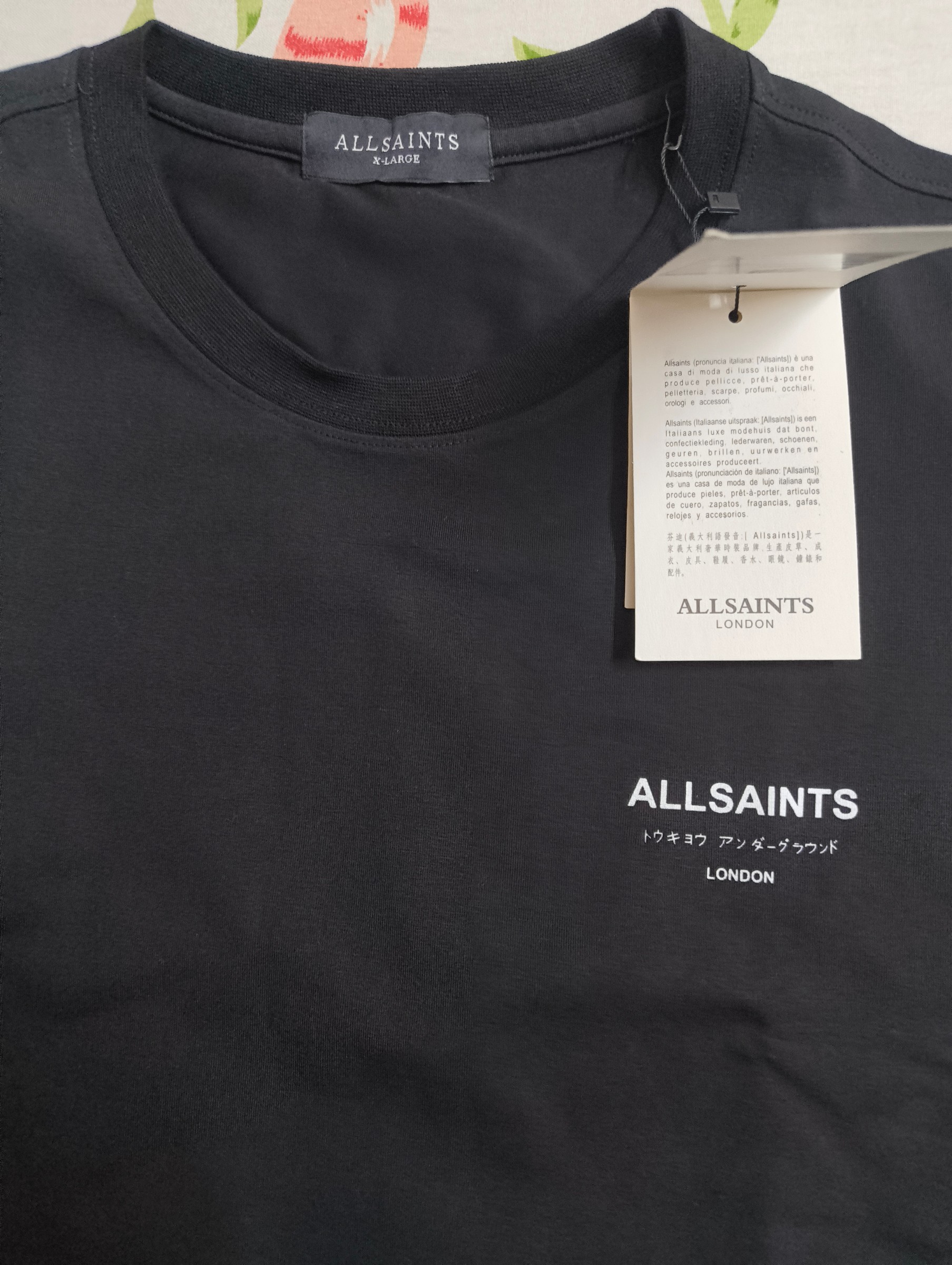 Allsaints London Underground Oversized T-Shirt — pre-loved Tops on Slayyitt
