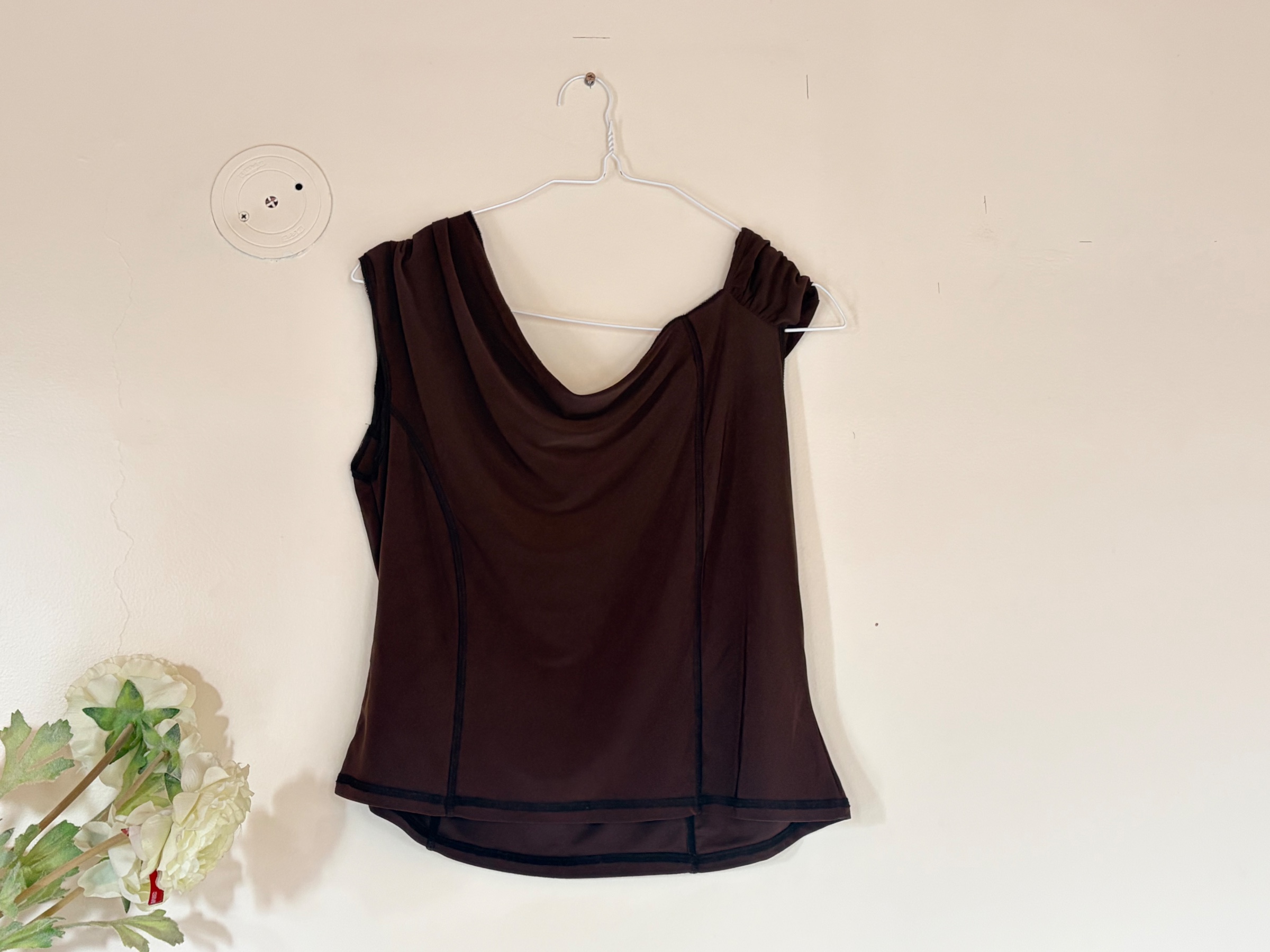 Brow asymmetrical top — pre-loved Tops on Slayyitt