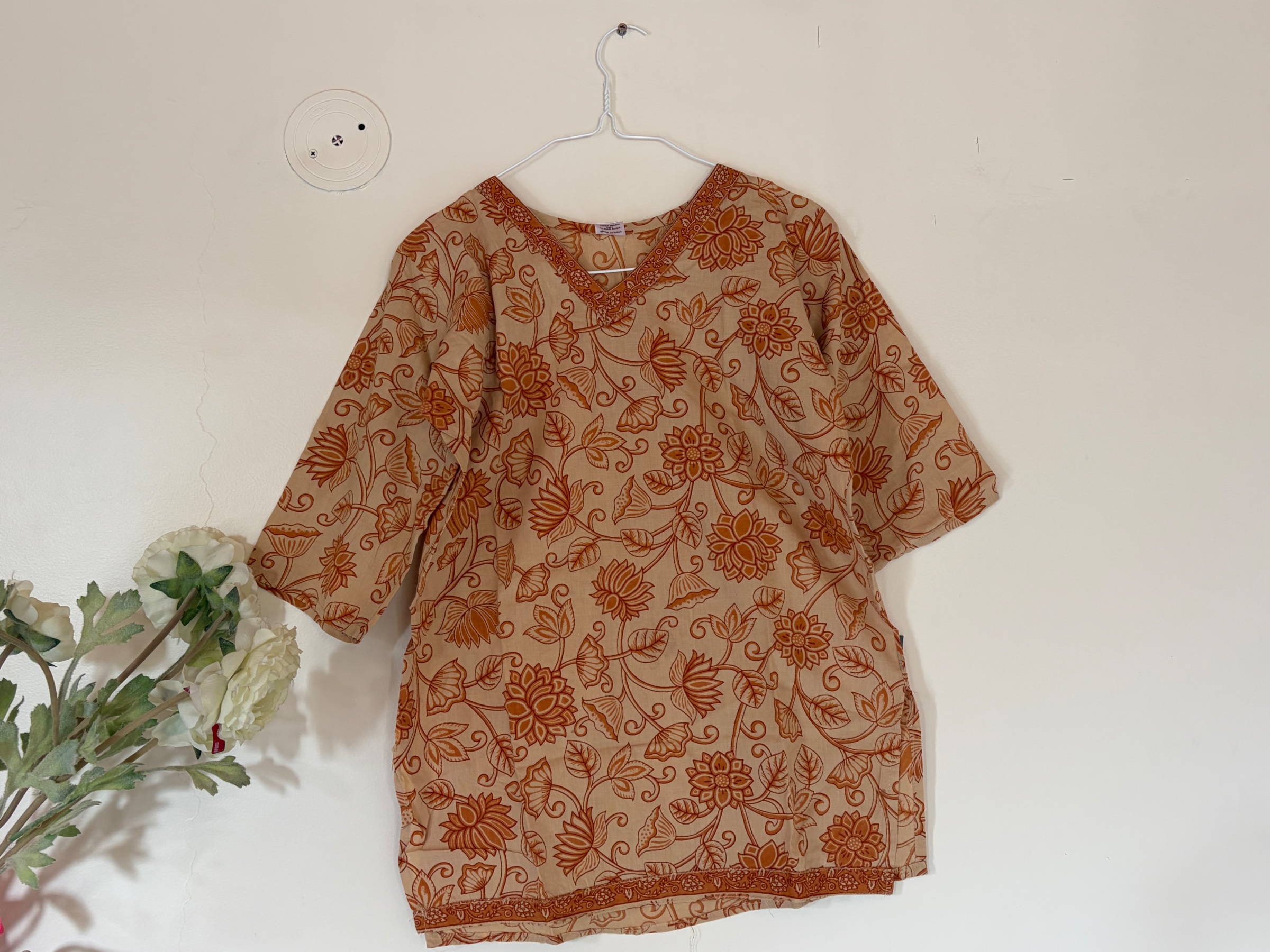 Orange kurta Jaipur style — pre-loved Ethnic Wear on Slayyitt