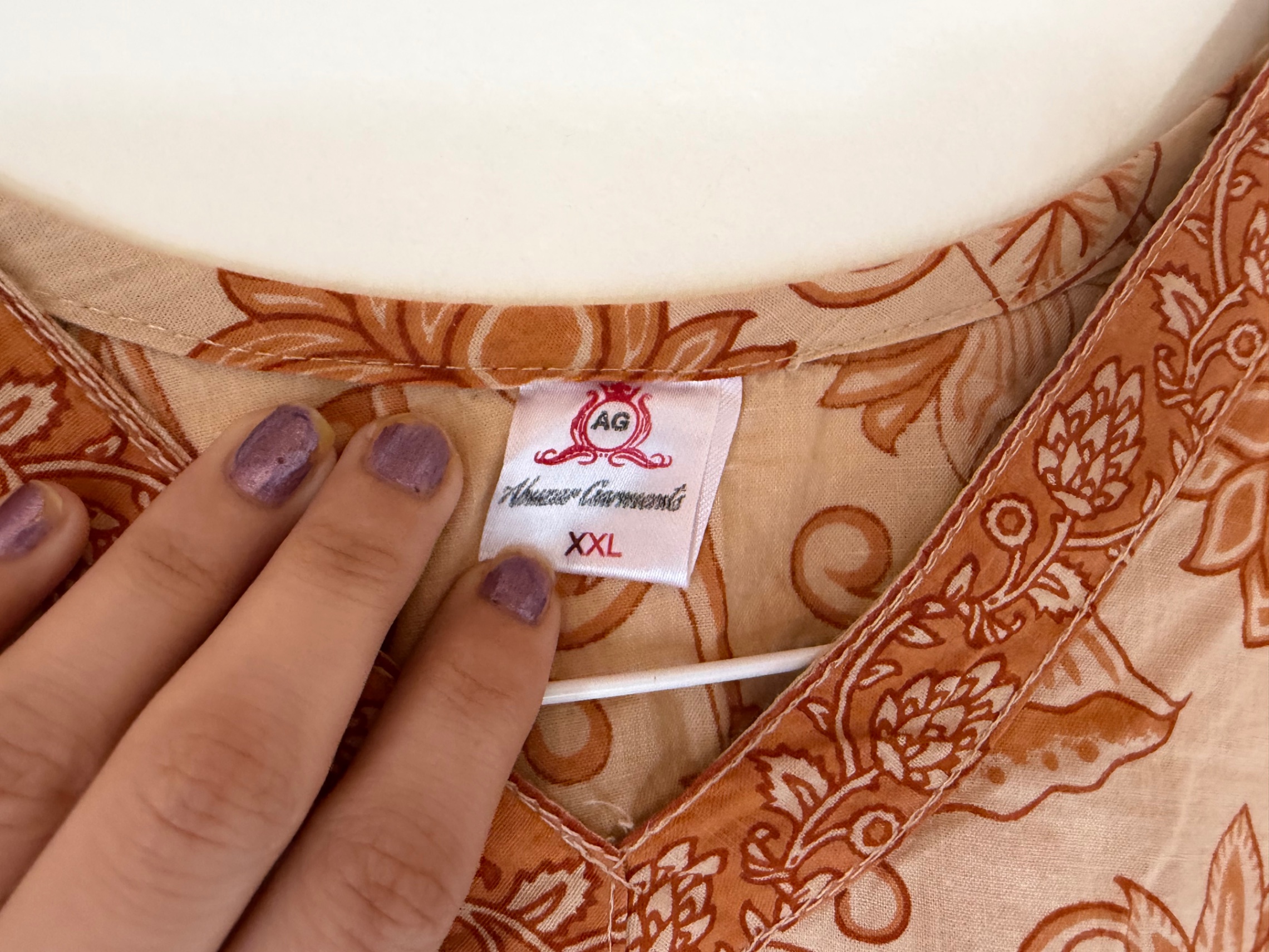 Orange kurta Jaipur style — pre-loved Ethnic Wear on Slayyitt