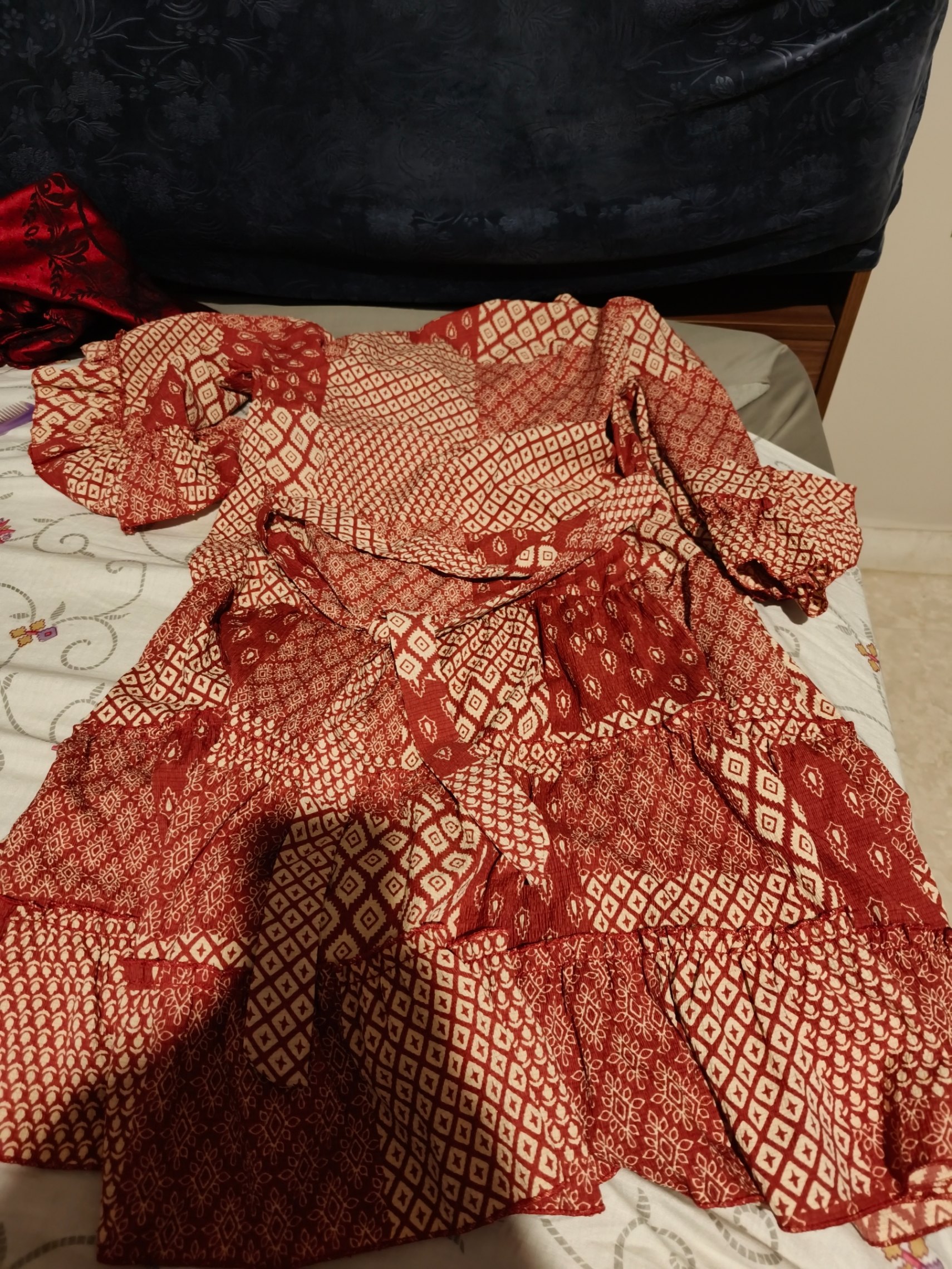 Red ethnic boho dress — pre-loved Dresses & One-Pieces on Slayyitt