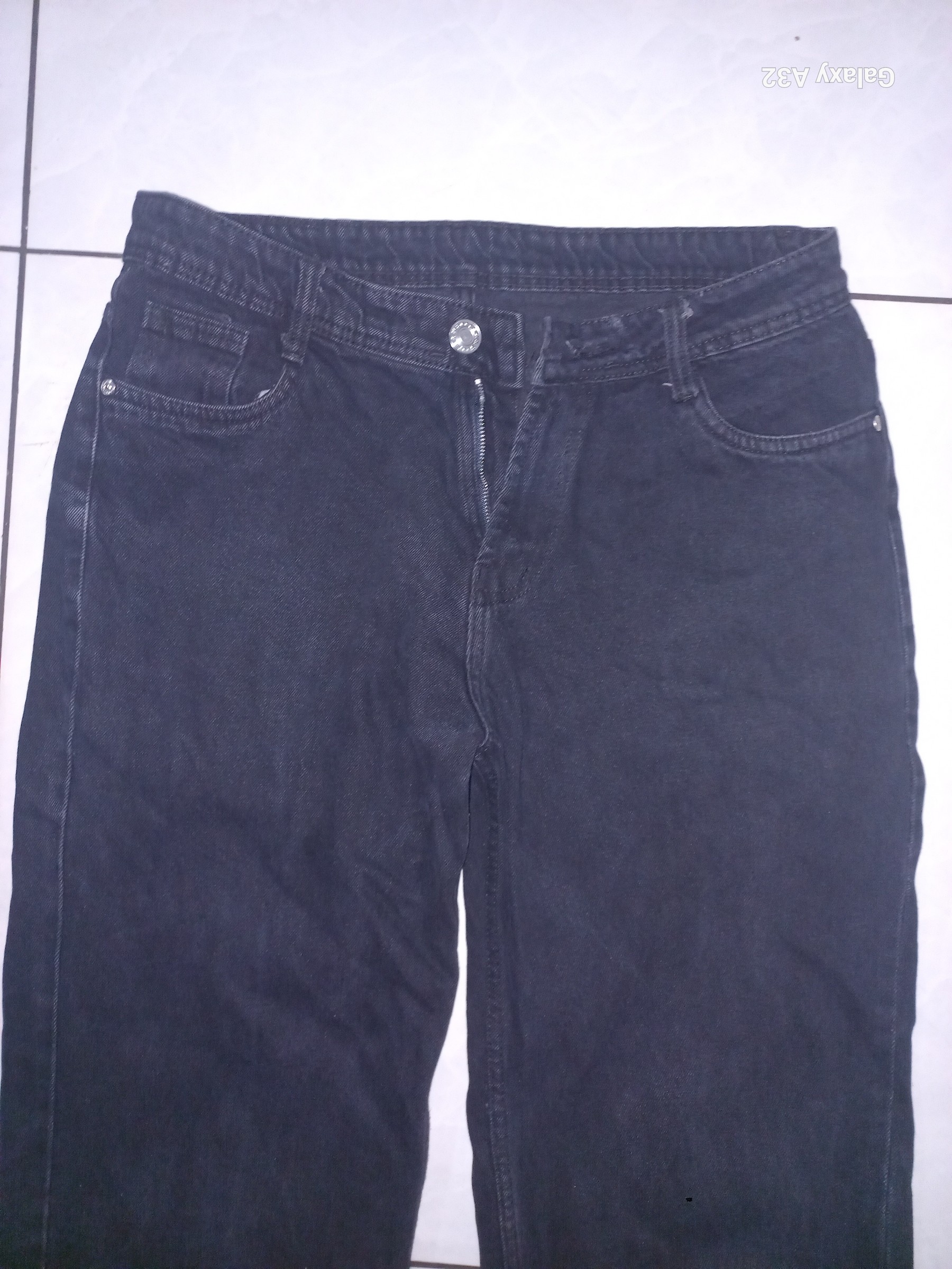 Black denim jeans [size-34] — pre-loved Bottoms on Slayyitt