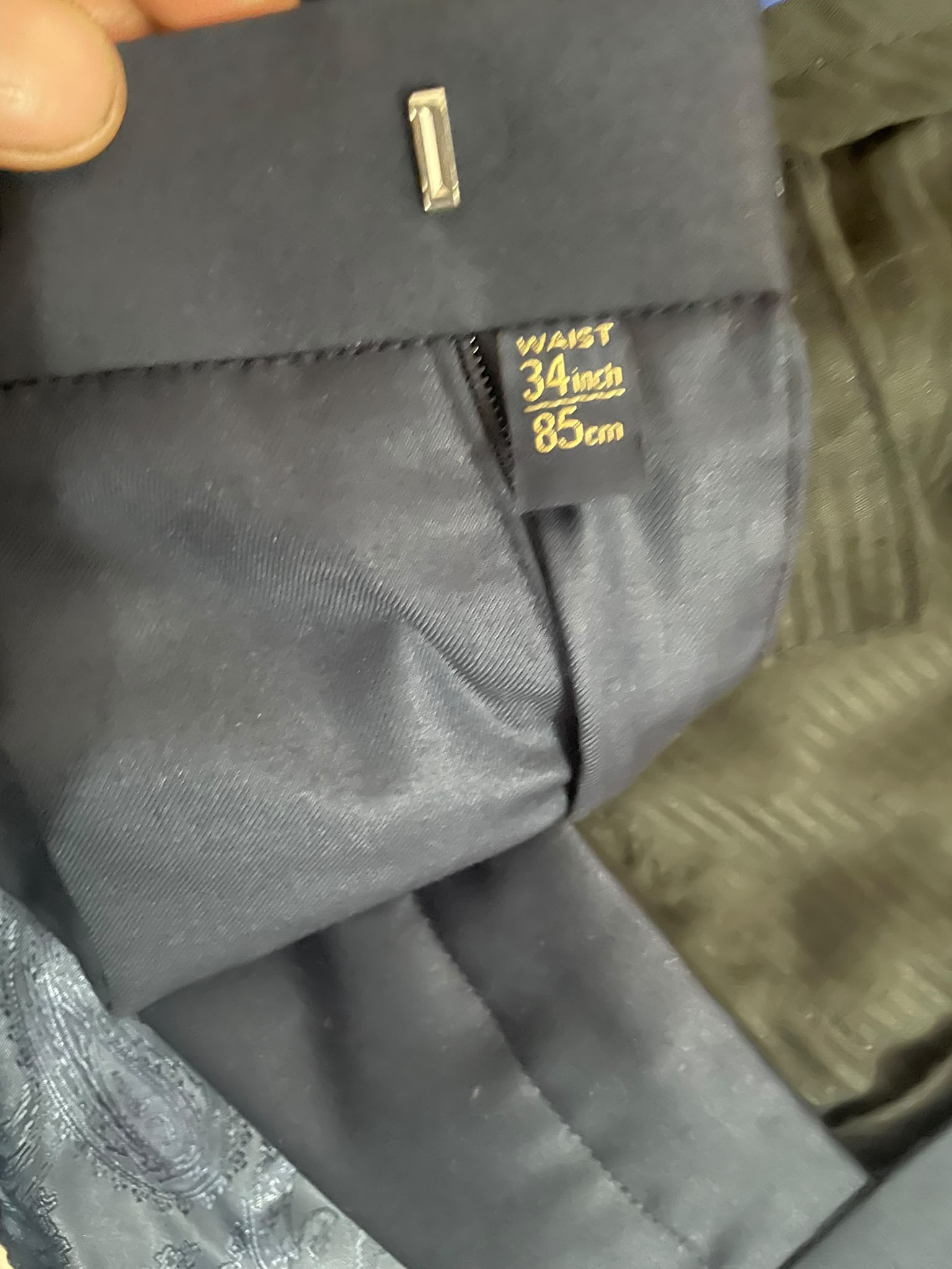 Blue Paint which i bought for Engagement Day it came along Jodhpuri Suite — pre-loved Bottoms on Slayyitt