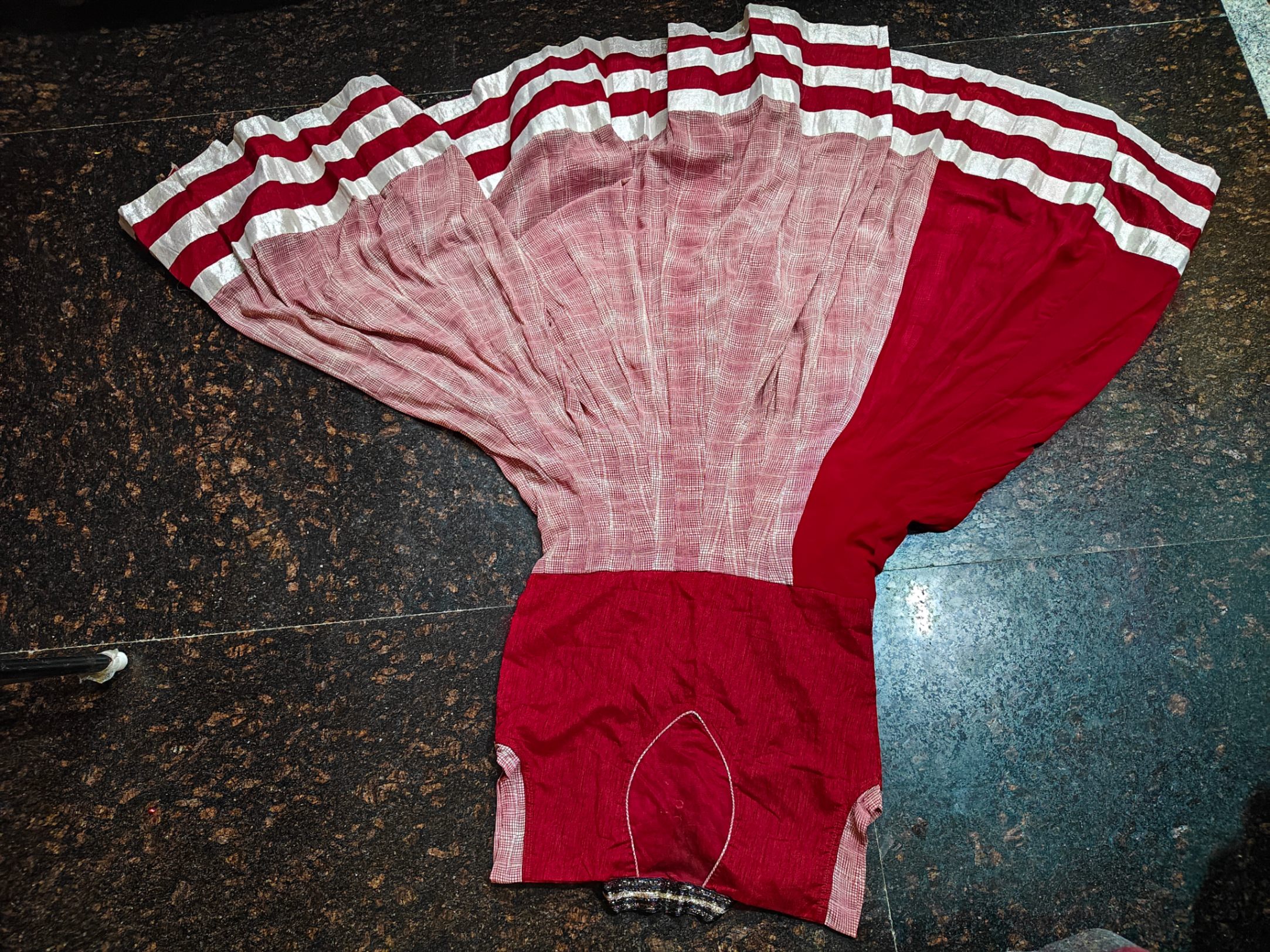 A red one piece gown — pre-loved Ethnic Wear on Slayyitt