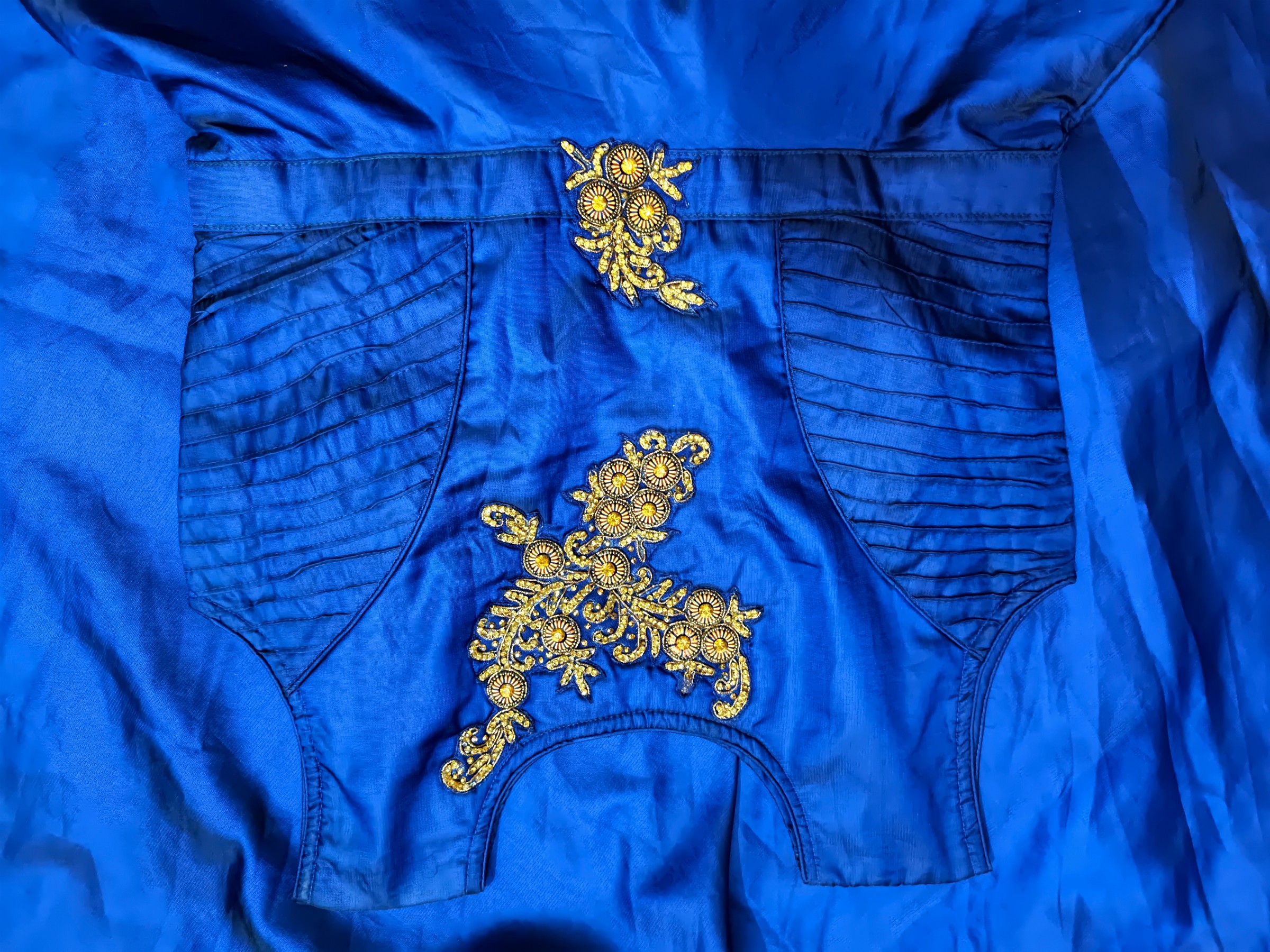 A blue premium silk soft long gown — pre-loved Dresses & One-Pieces on Slayyitt