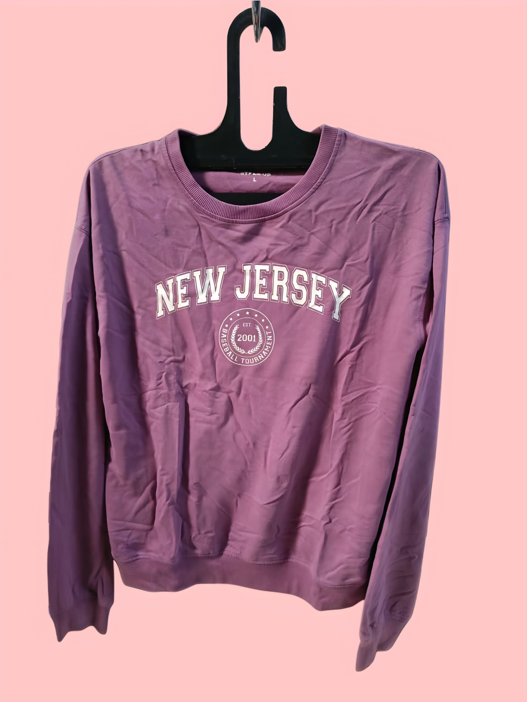 Purple Casual Graphic Sweatshirt — pre-loved Tops on Slayyitt