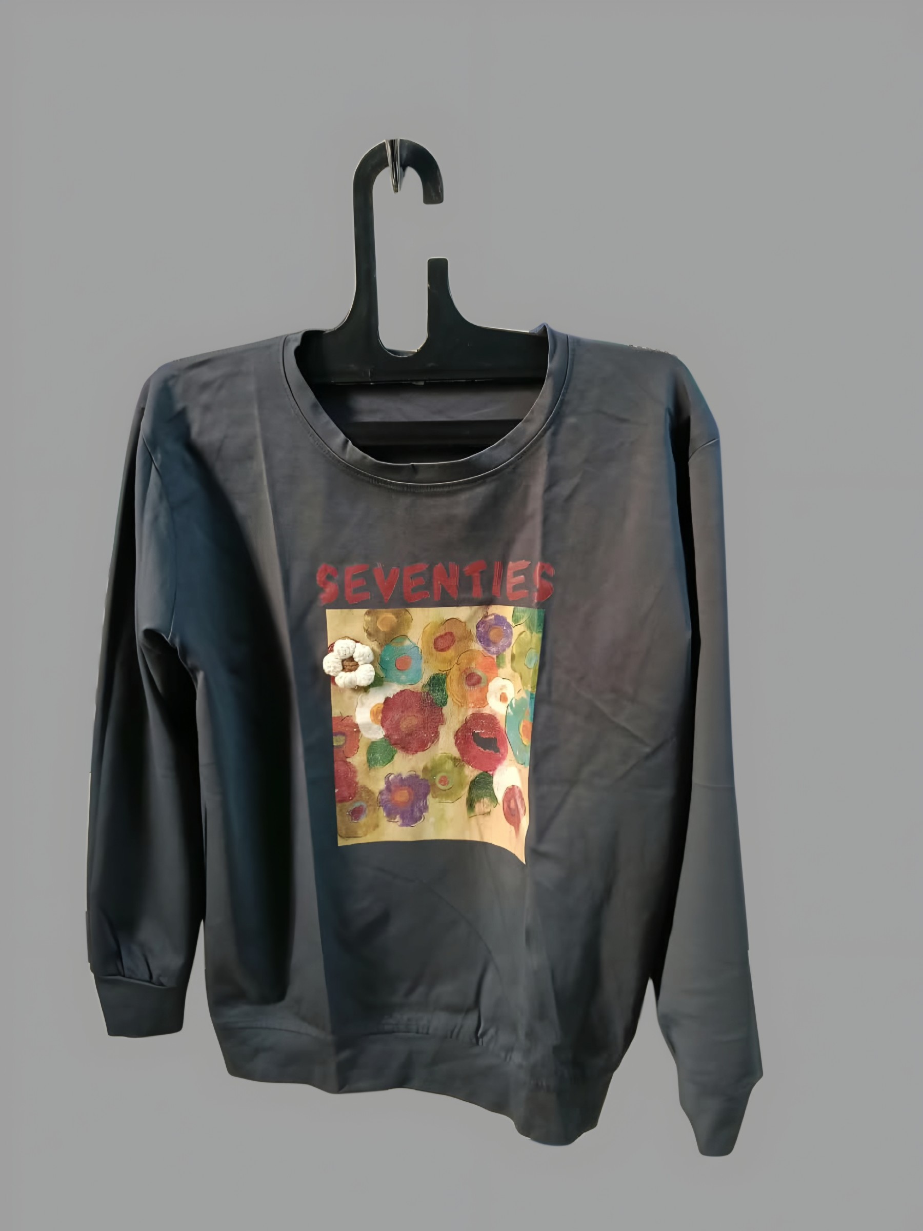Grey Casual Sweatshirt — pre-loved Tops on Slayyitt