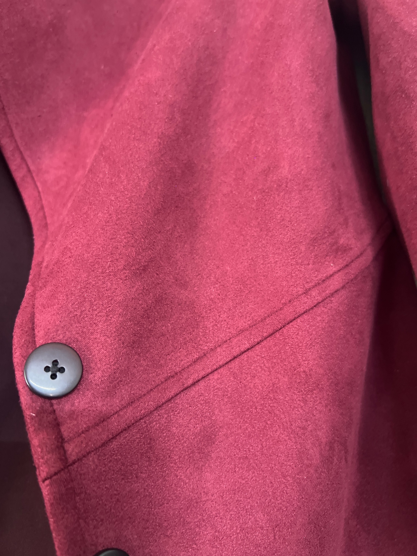 Women’s Wine Maroon Casual Blazer | Stylish Suede-Finish Jacket | Smart Casual & Office Wear — pre-loved Vintage & Thrift on Slayyitt