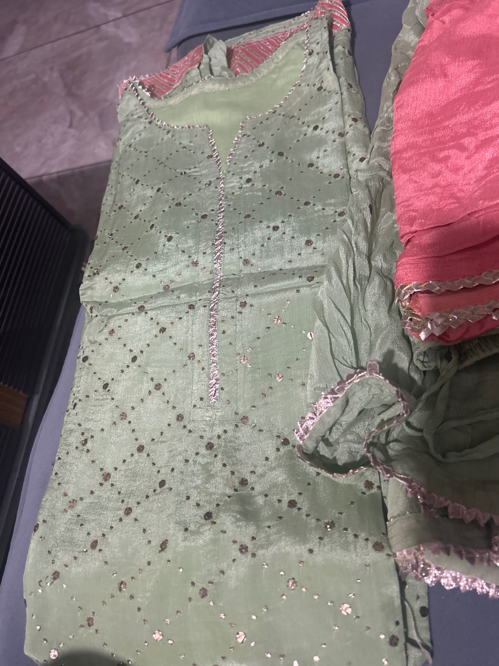 Mukesh kurta skirt duppataa — pre-loved Ethnic Wear on Slayyitt