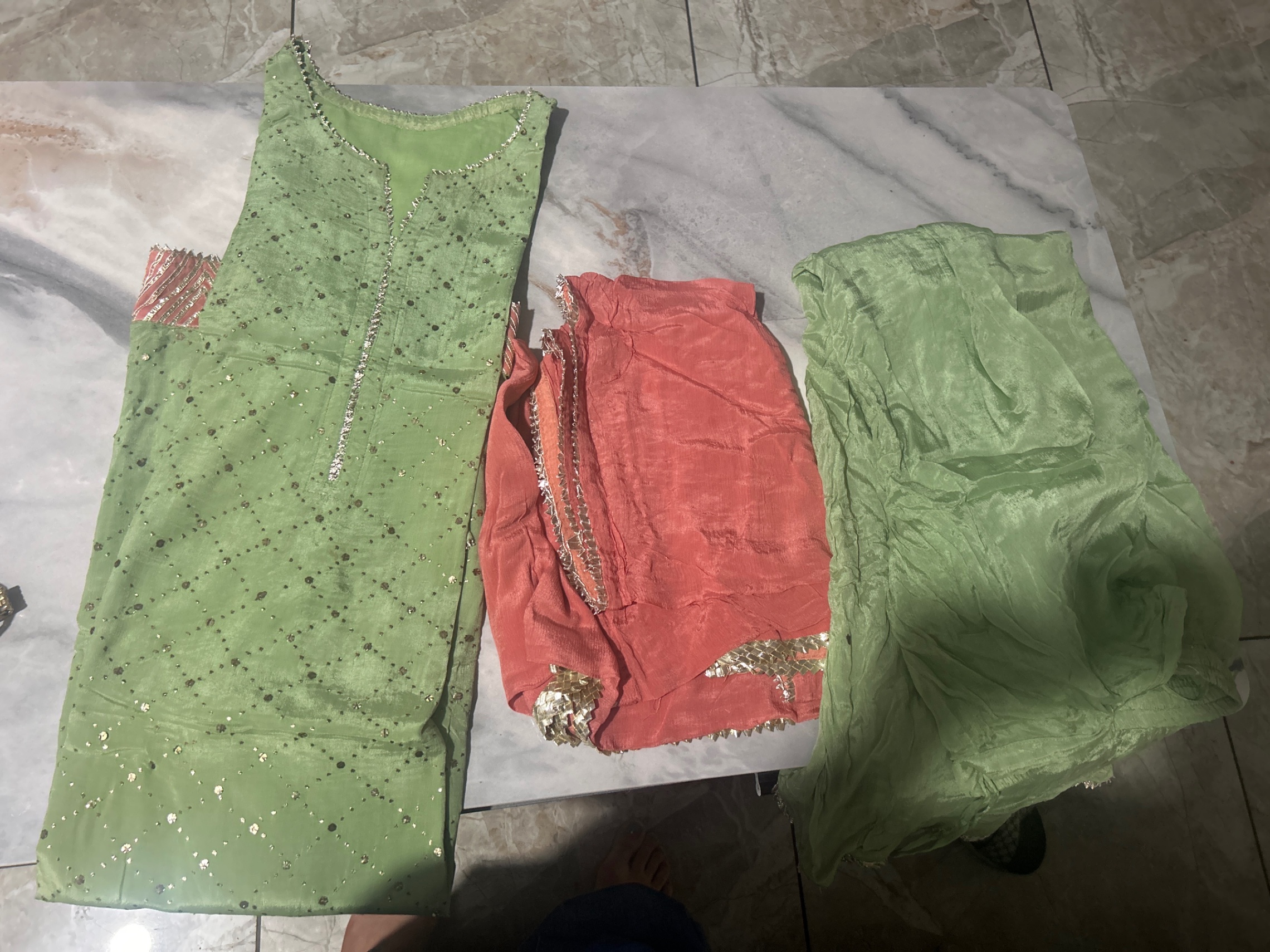 Mukesh kurta skirt duppataa — pre-loved Ethnic Wear on Slayyitt