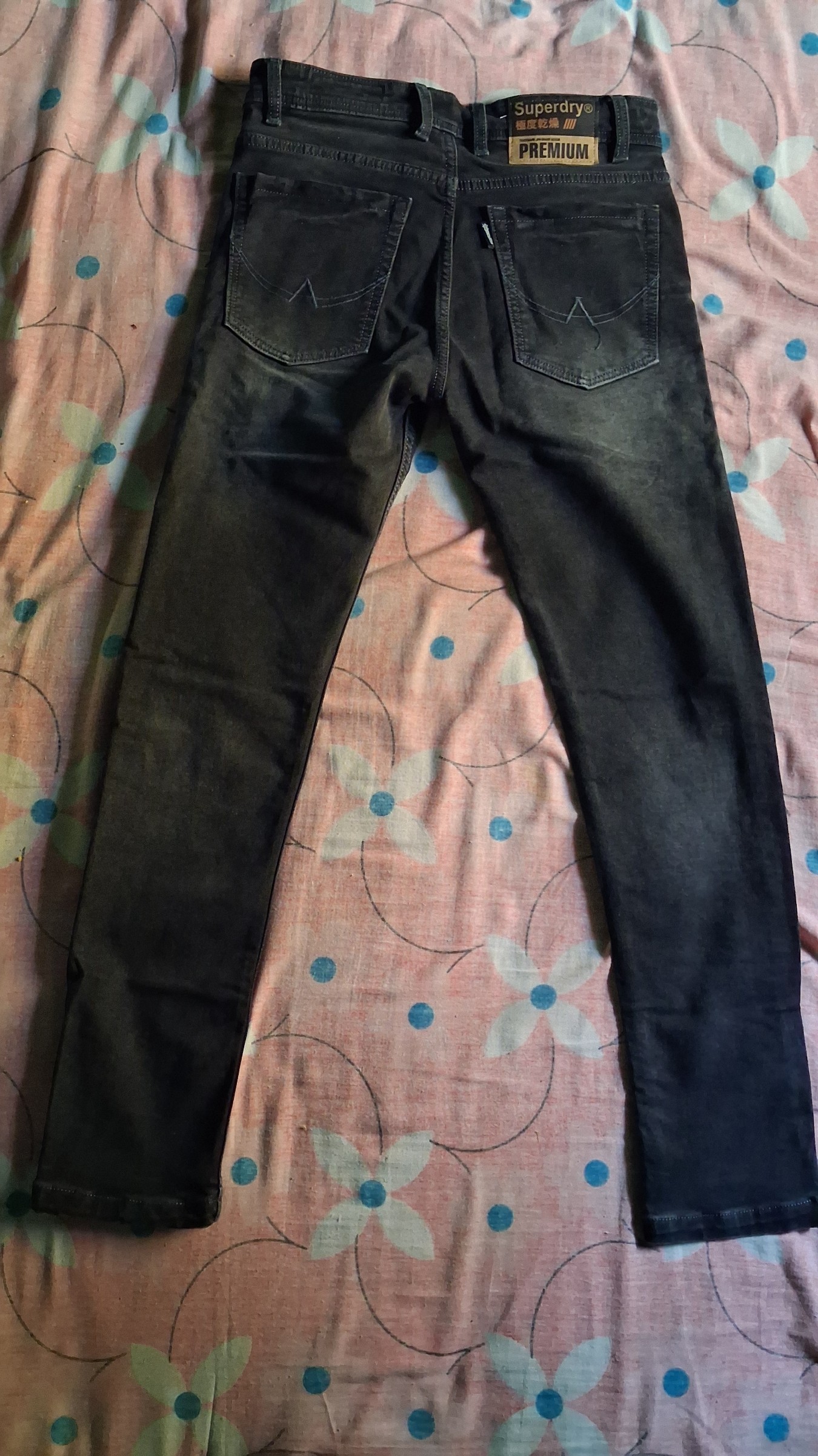 Washed Black Slim-Fit Jeans — pre-loved Bottoms on Slayyitt
