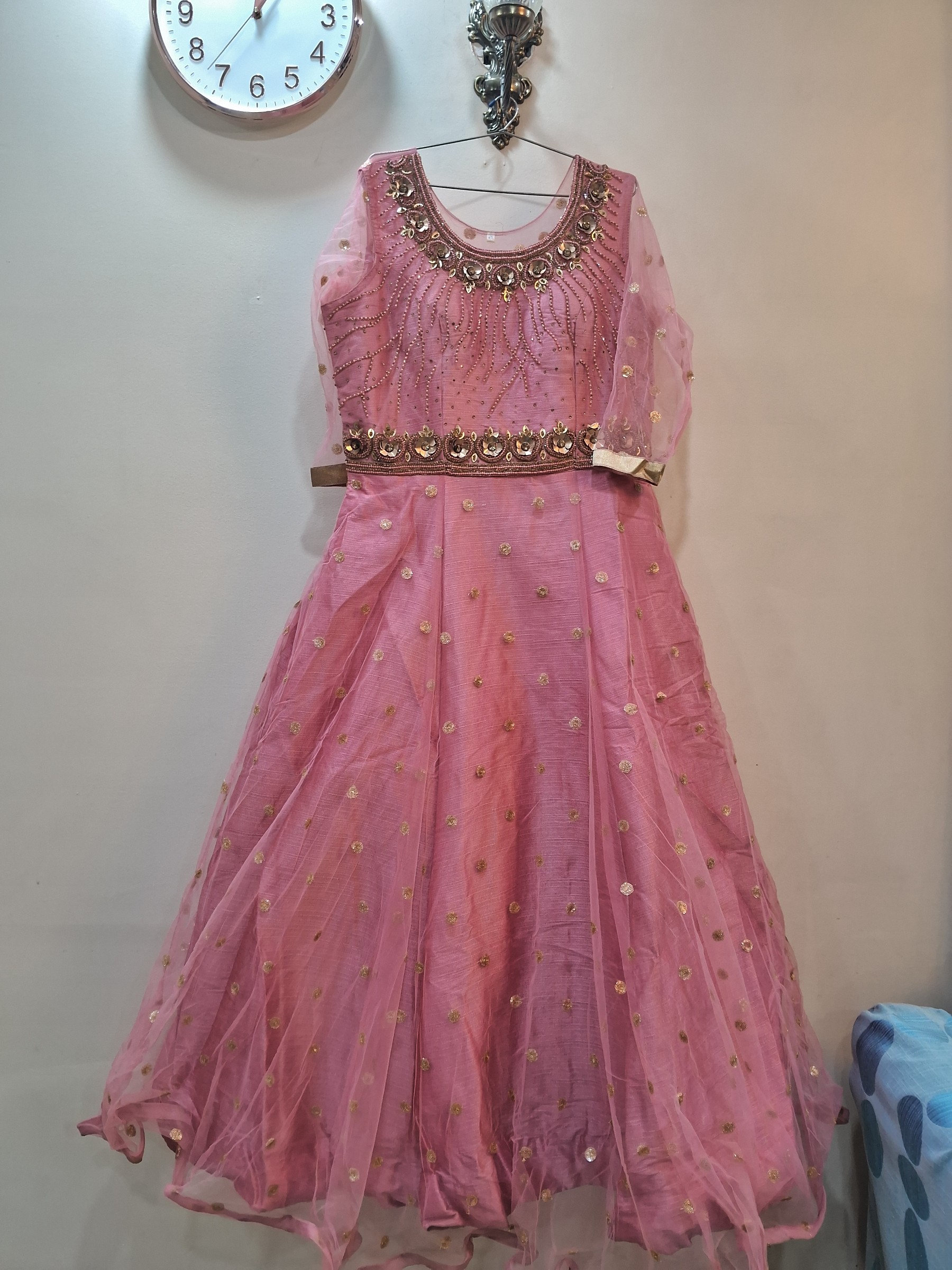 Pink party gown — pre-loved Indian Festival & Wedding Wear on Slayyitt