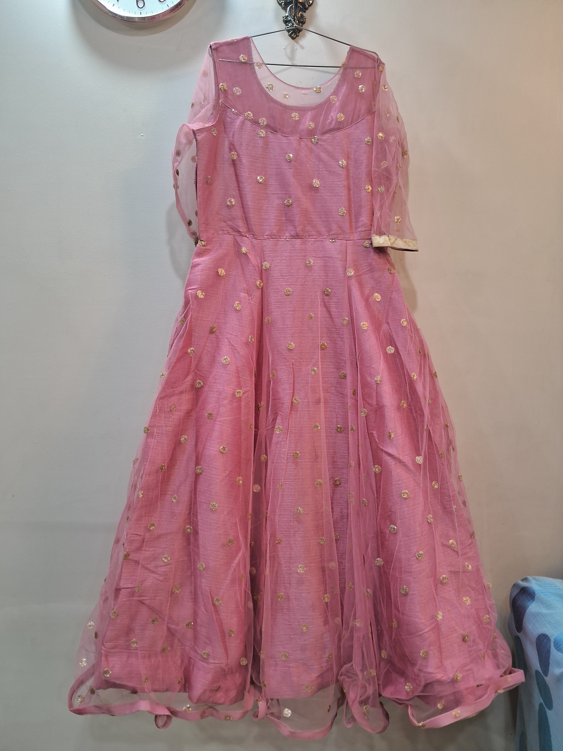 Pink party gown — pre-loved Indian Festival & Wedding Wear on Slayyitt